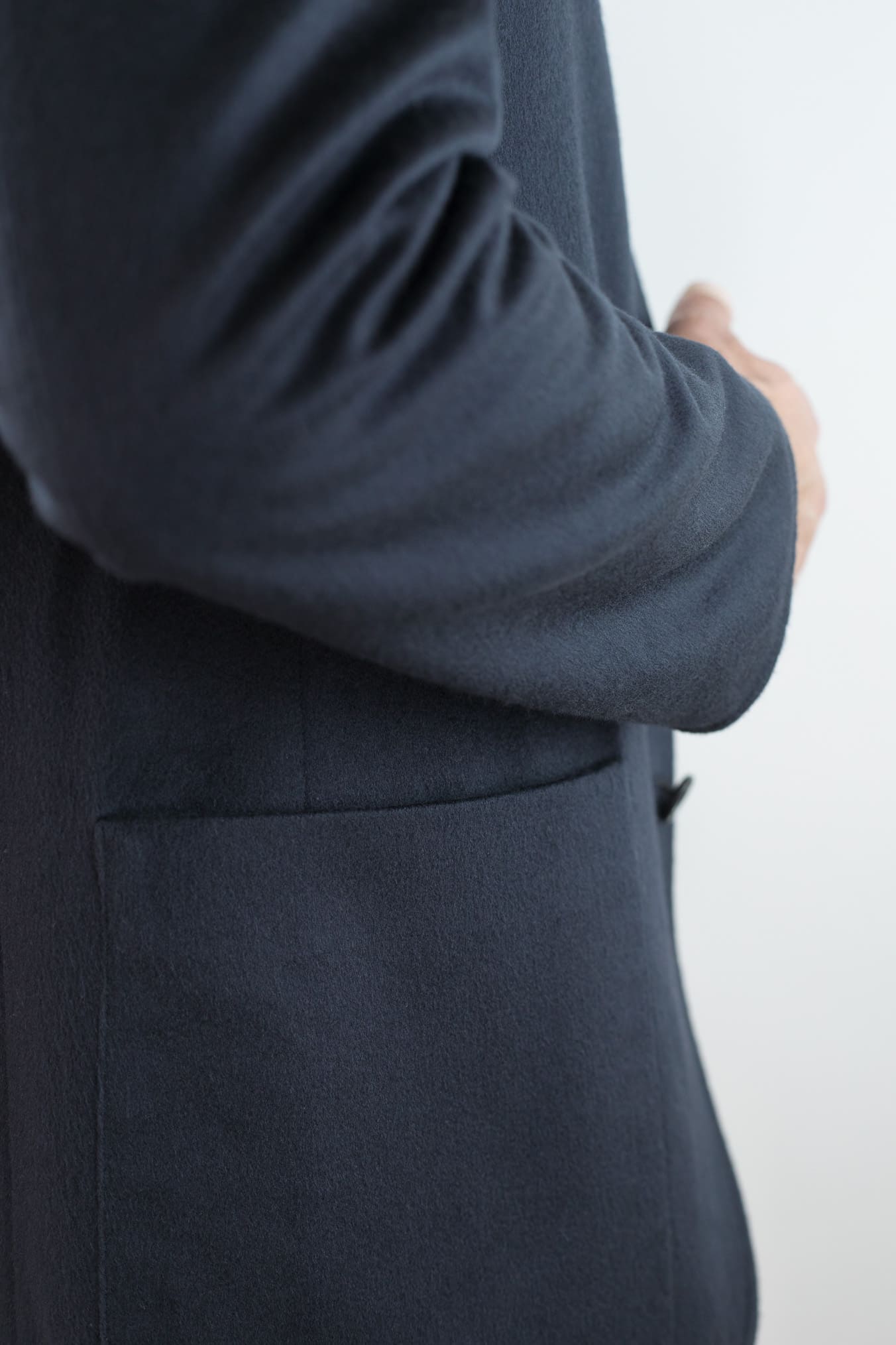 MANTO Blazer Cashmere Reversibile Field Jacket Blu