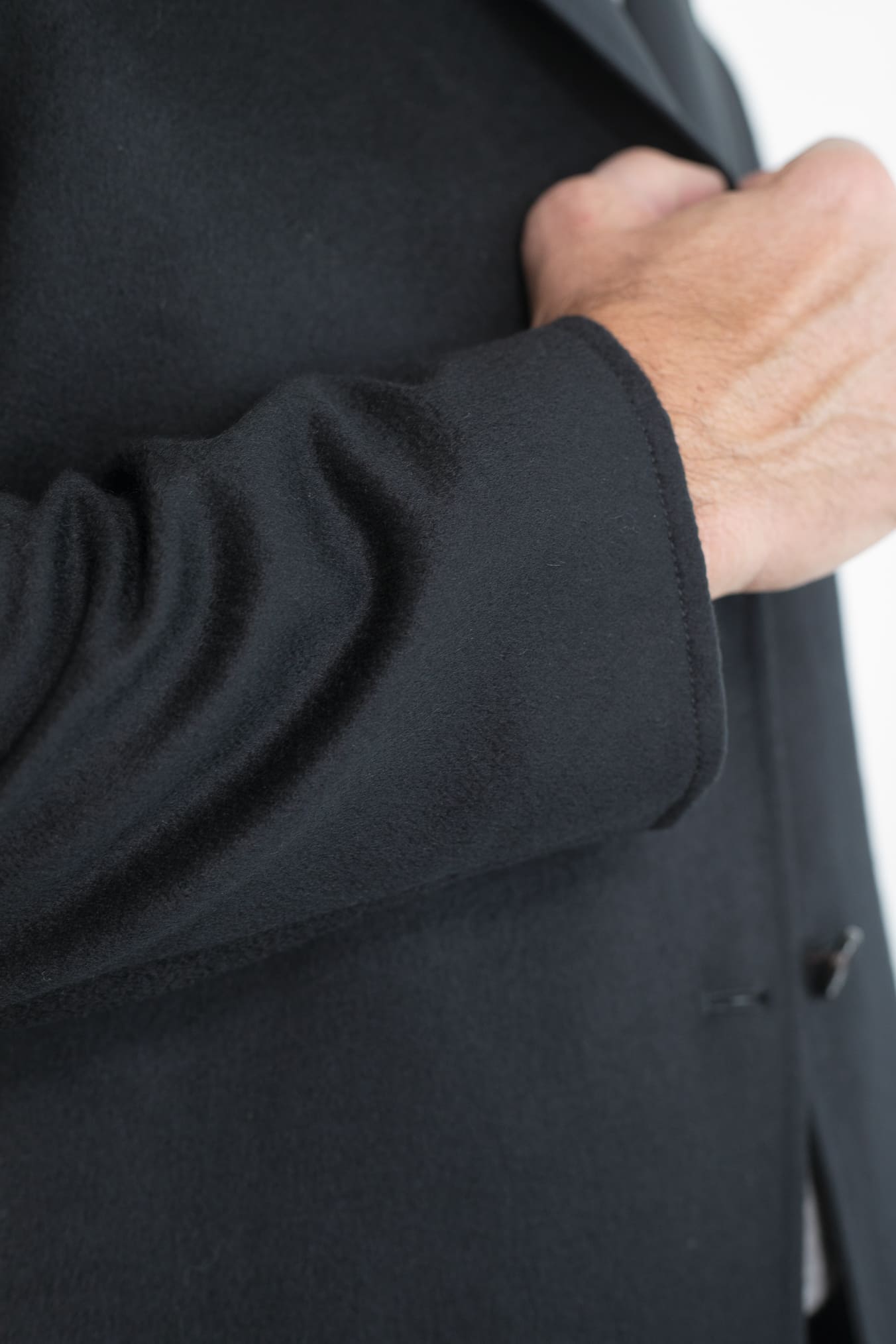 MANTO Blazer Cashmere Reversibile Field Jacket Nero