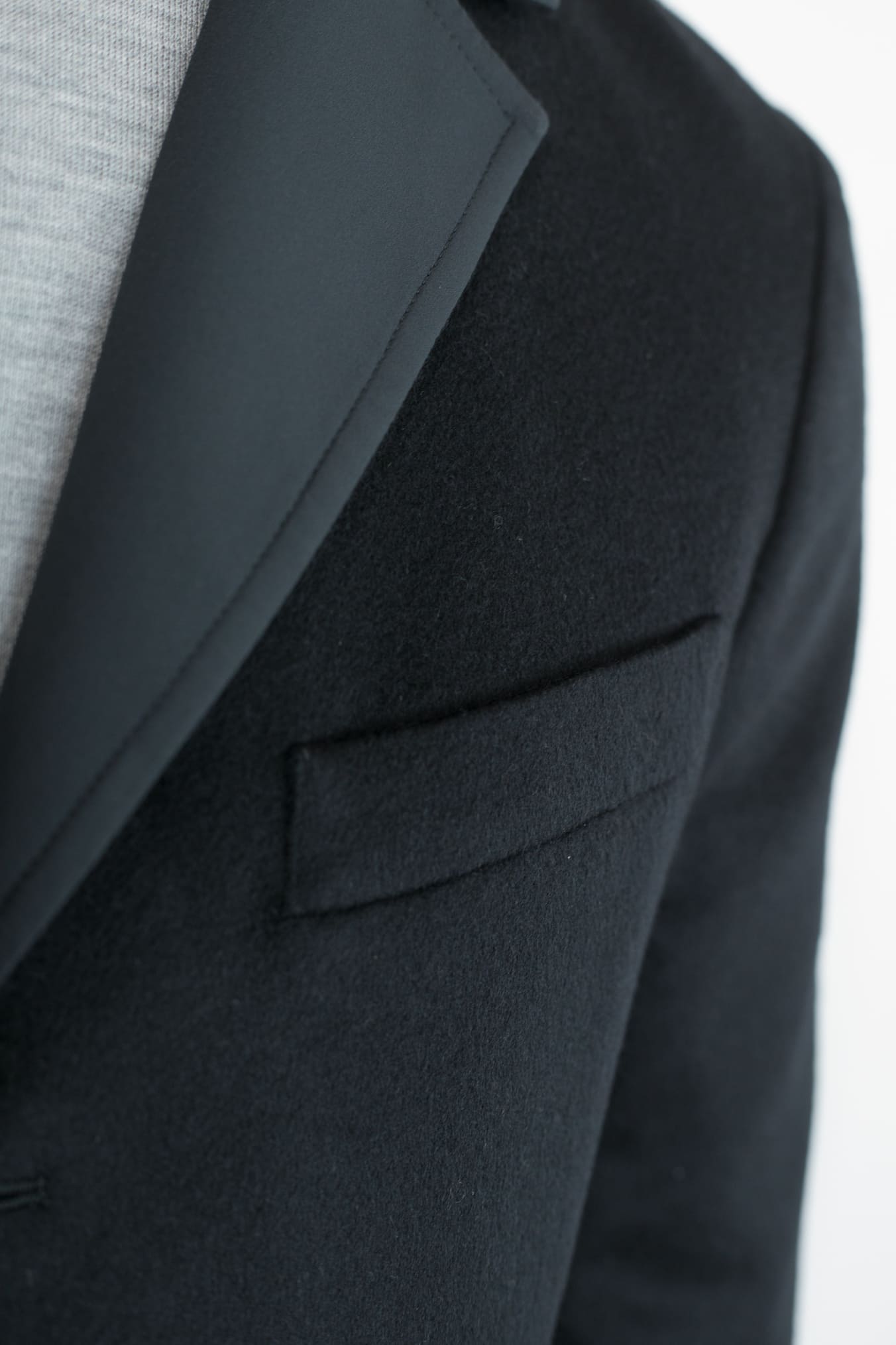 MANTO Blazer Cashmere Reversibile Field Jacket Nero