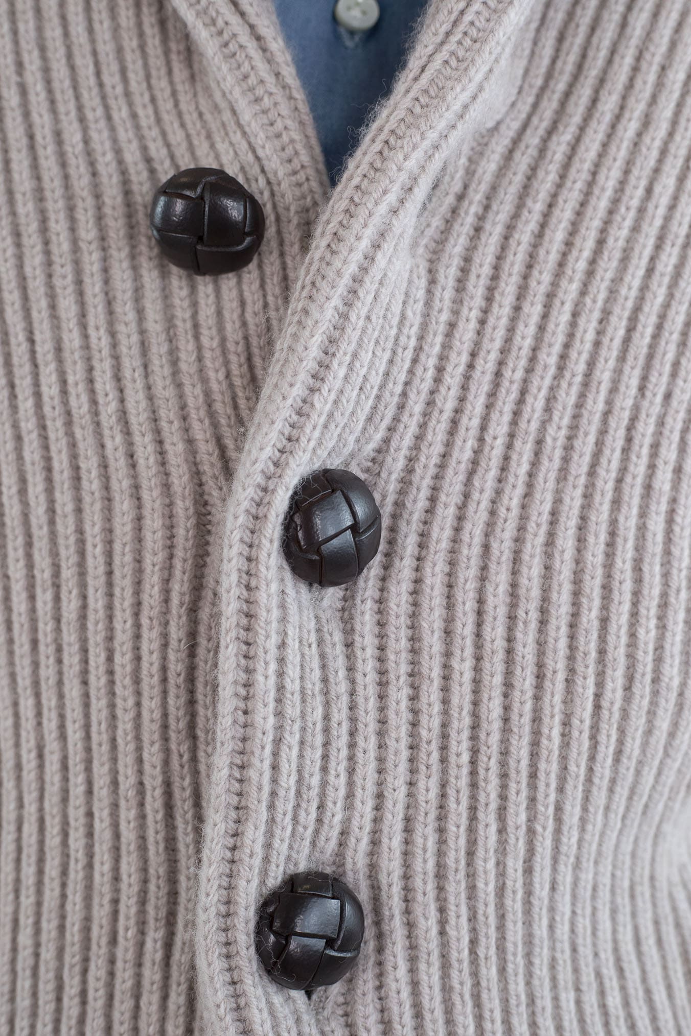 MC GEORGE OF SCOTLAND Cardigan Lana e Cashmere Beige