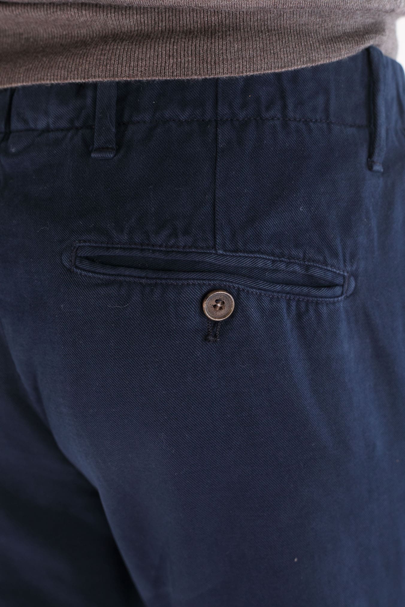 MYTHS Pantaloni Supersoft Cotone Cashmere Blu