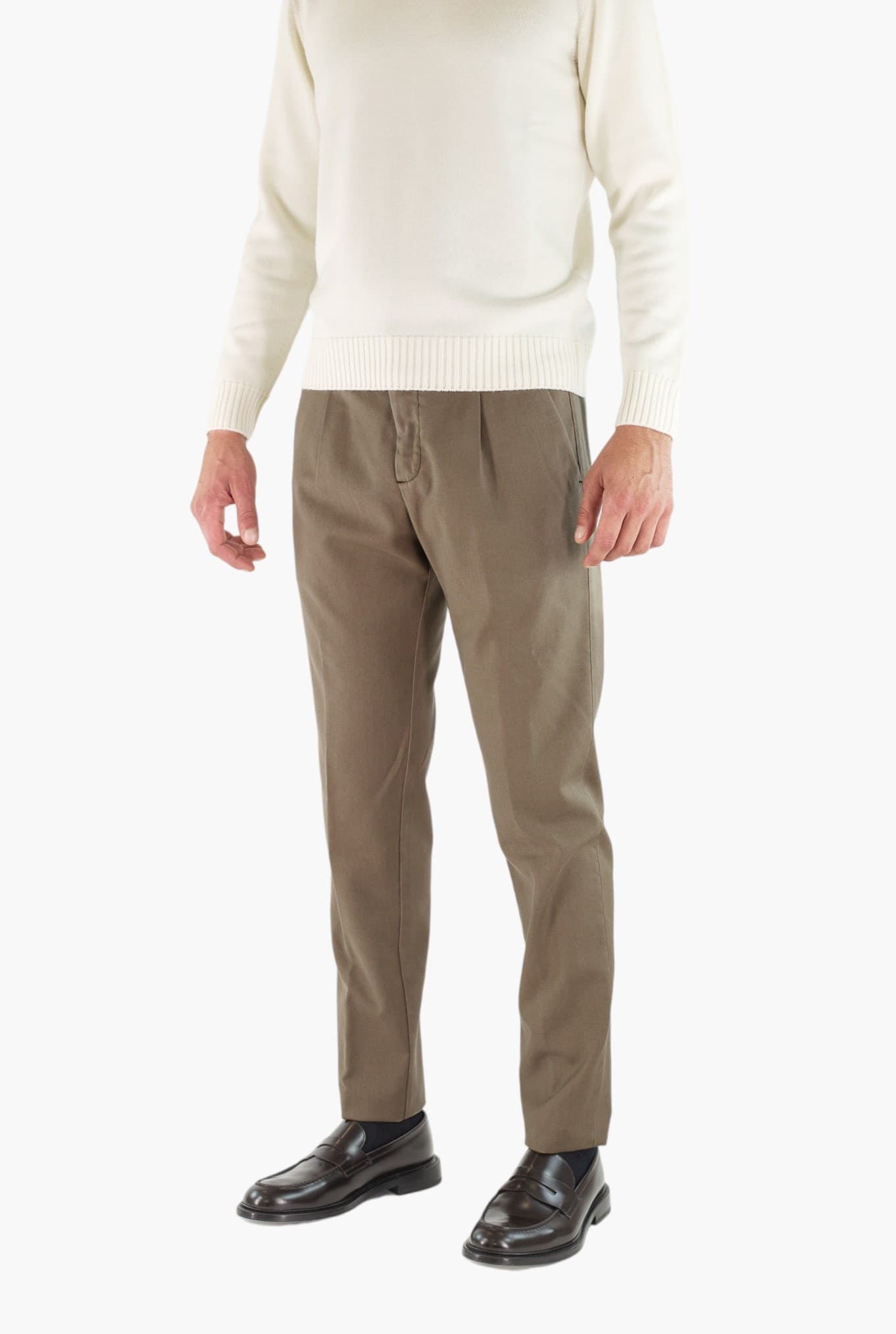 MYTHS Pantaloni Vintage Wool Cashmere Tortora