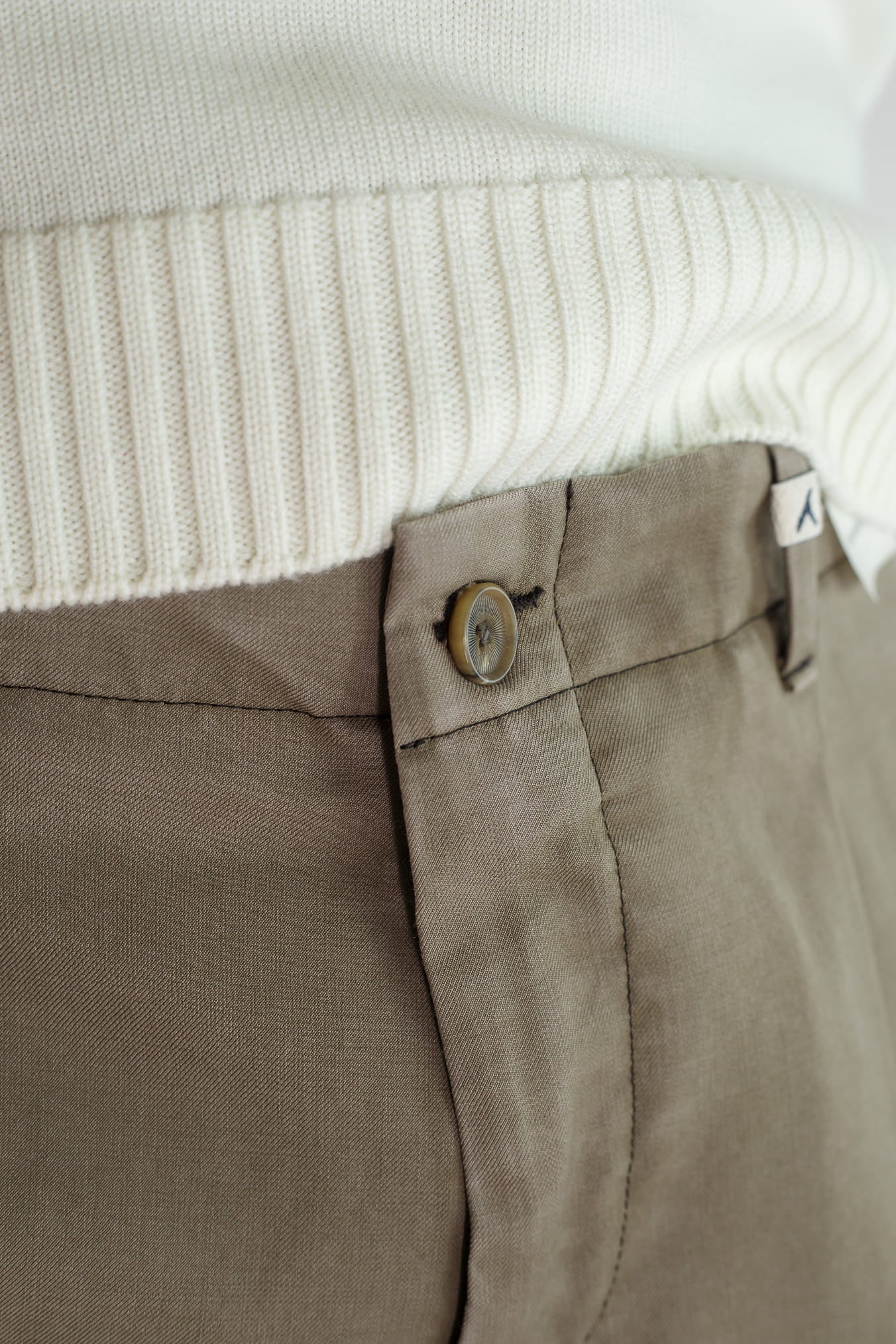 MYTHS Pantaloni Vintage Wool Cashmere Tortora