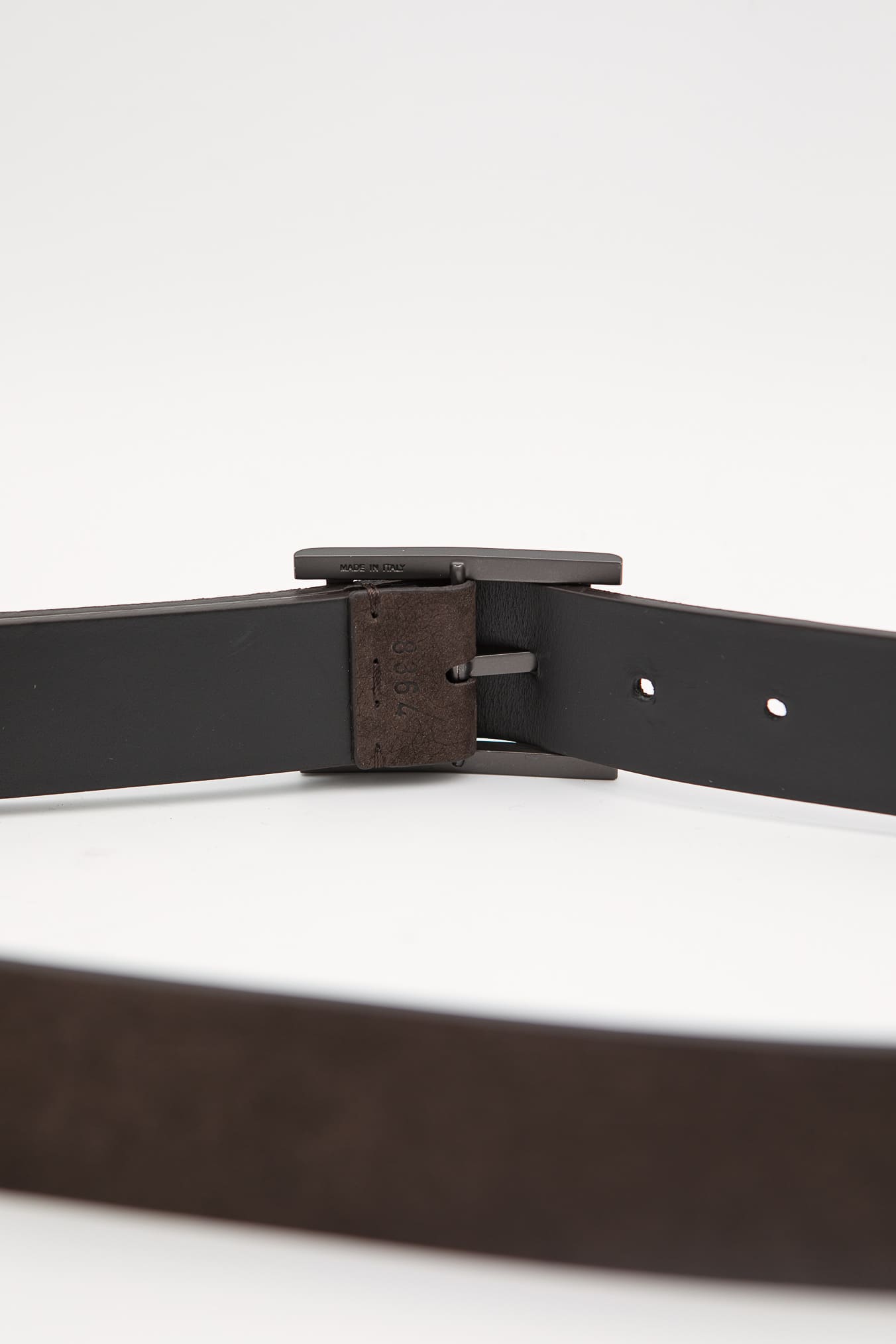 ORCIANI Cintura Reversibile Nabuk Testa Moro/Nera