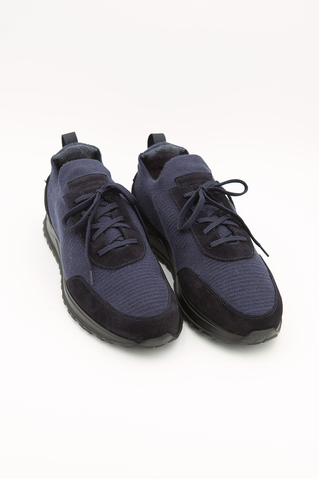 PELLETTIERI DI PARMA Sneaker Calzino Cashmere Lana Blu