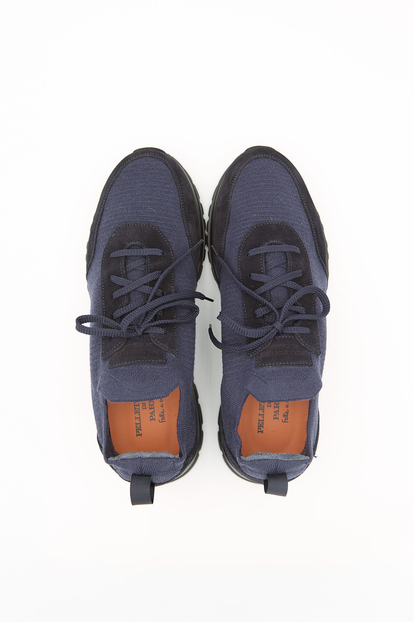 PELLETTIERI DI PARMA Sneaker Calzino Cashmere Lana Blu