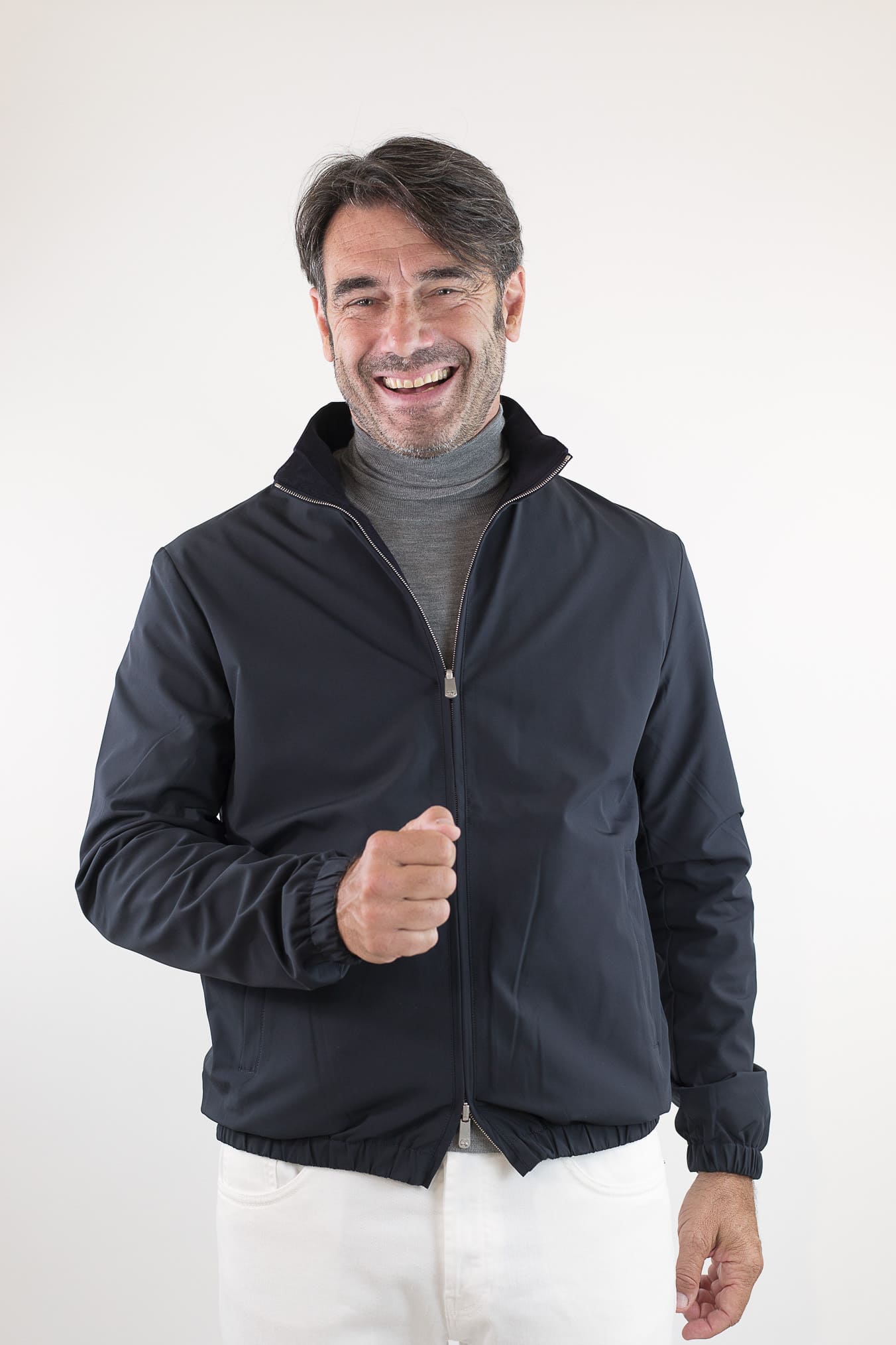 PESCAROLO Giubbino Forzad Reversibile Blu