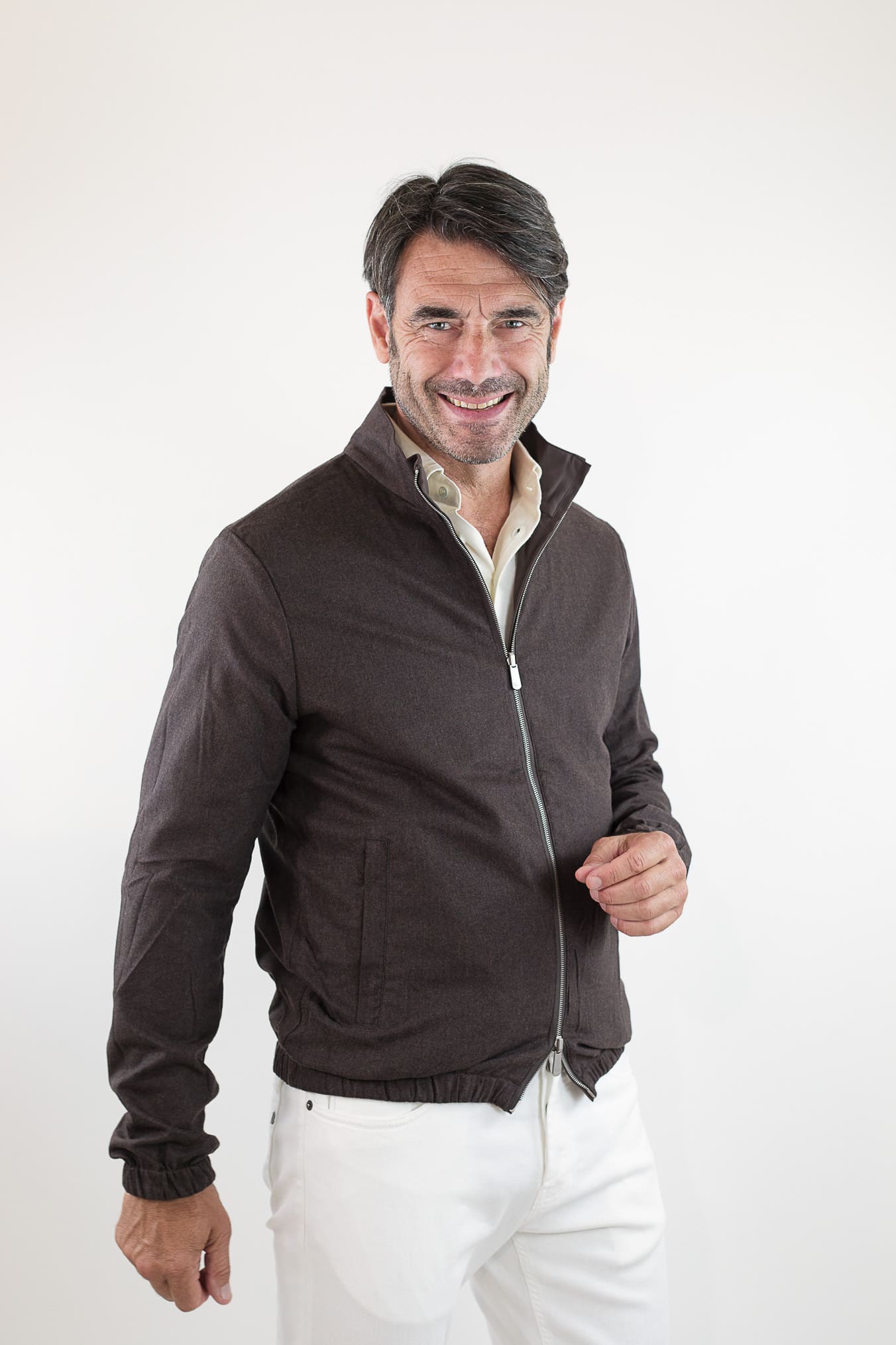 PESCAROLO Giubbino Forzad Reversibile Marrone