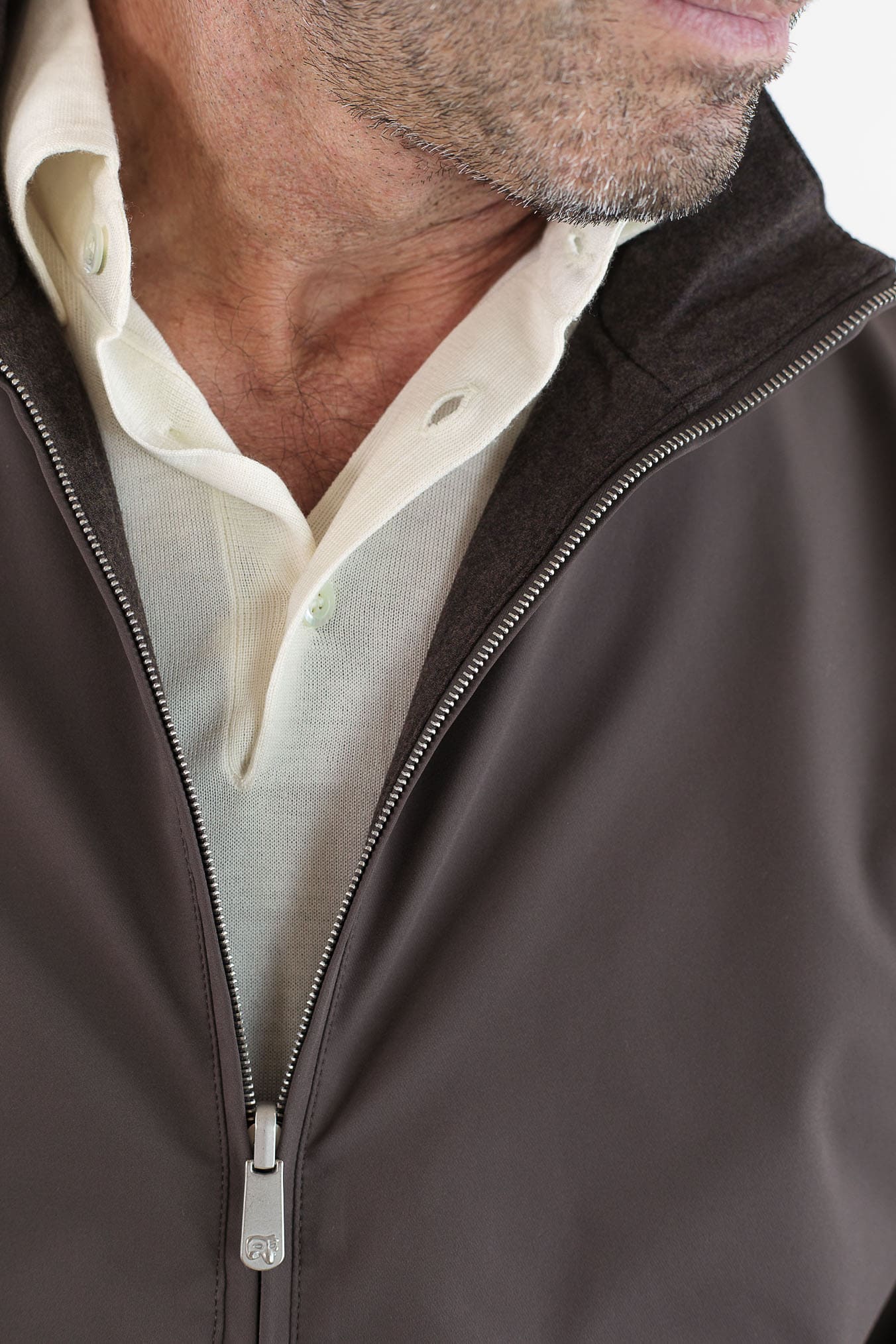 PESCAROLO Giubbino Forzad Reversibile Marrone