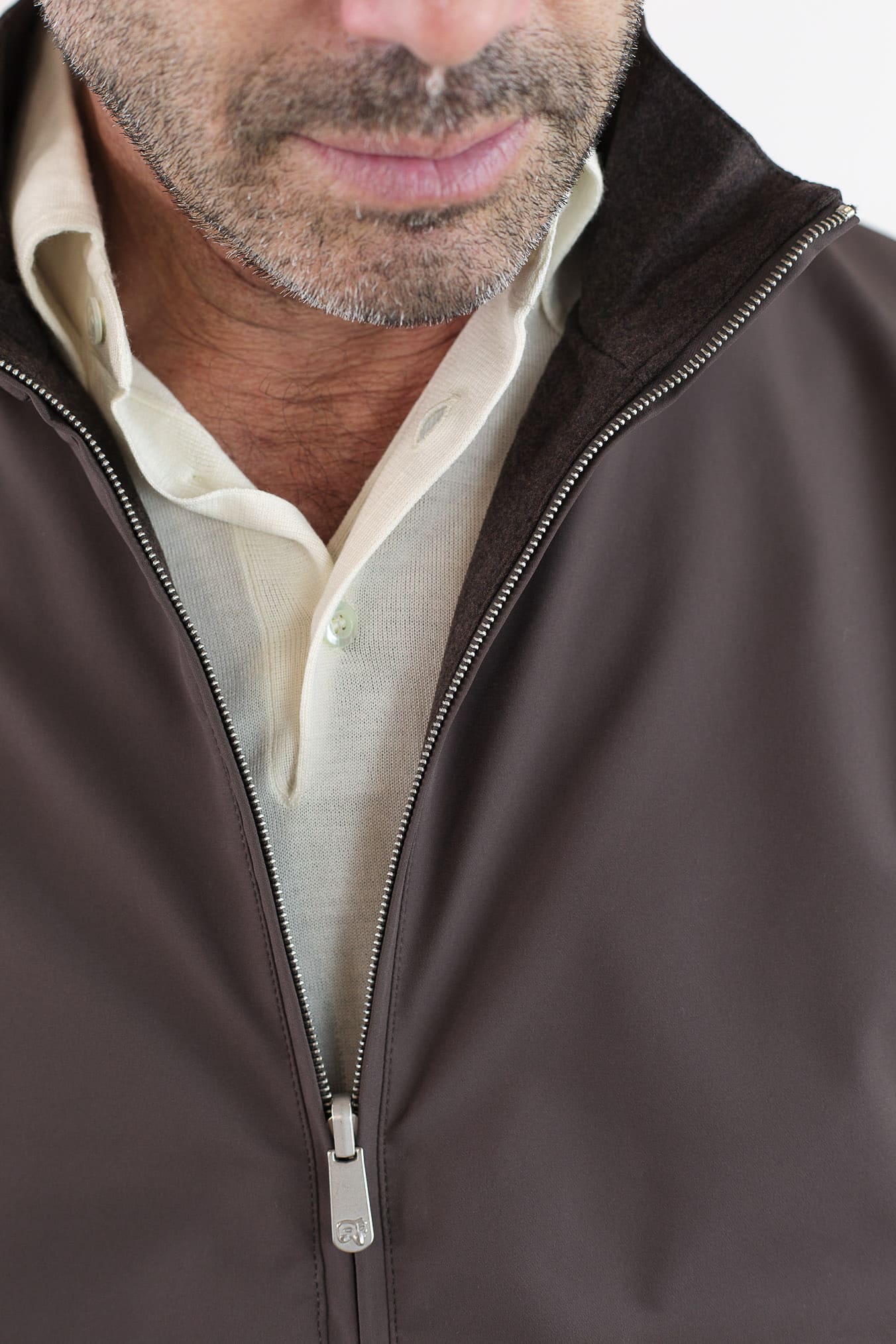 PESCAROLO Giubbino Forzad Reversibile Marrone