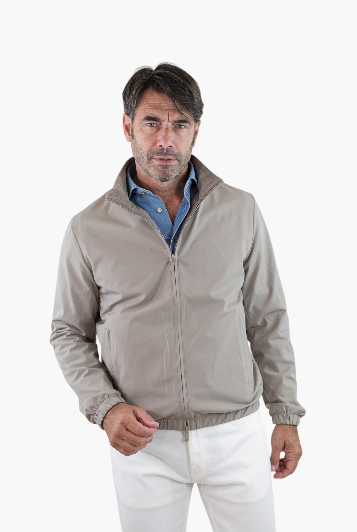 PESCAROLO Giubbino Forzad Reversibile Beige