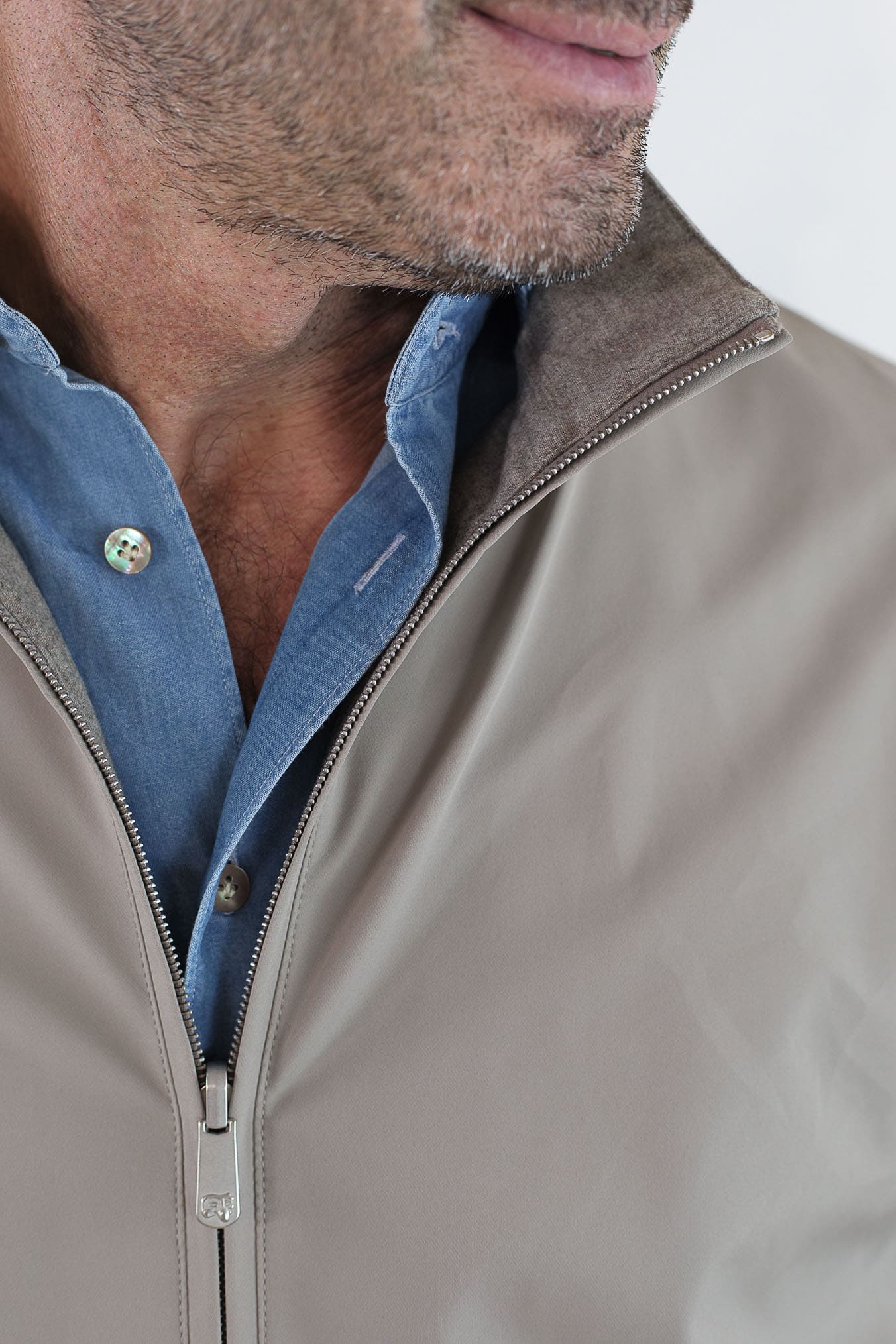 PESCAROLO Giubbino Forzad Reversibile Beige