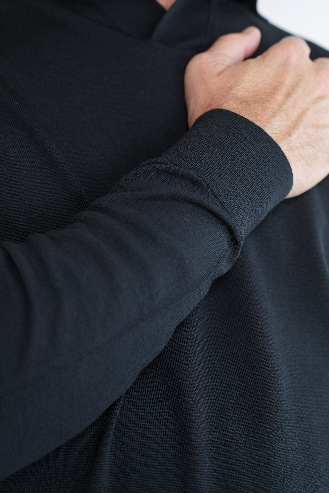 PIACENZA CASHMERE Polo Skipper Lana Superlight Nero