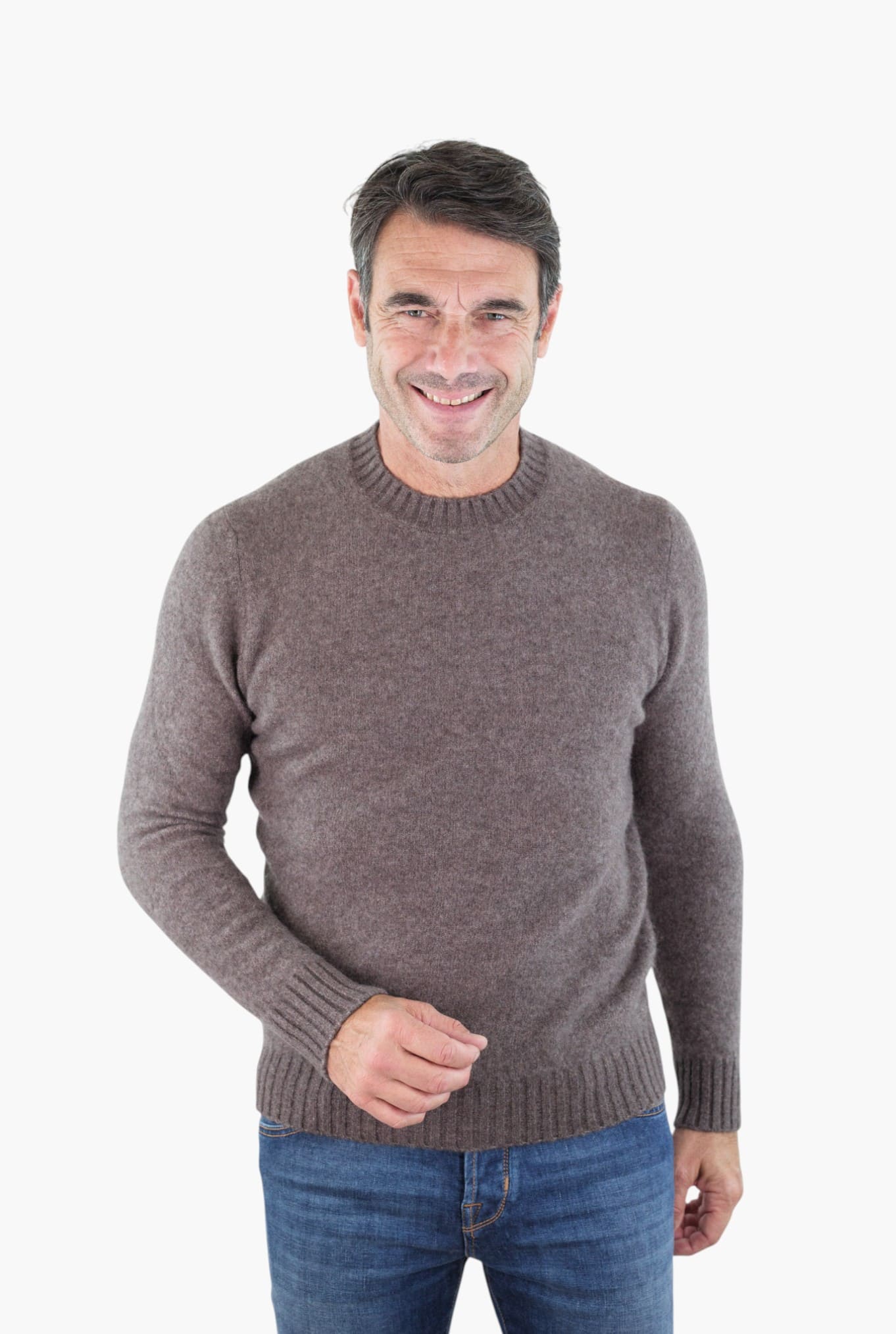 PIACENZA CASHMERE Girocollo Cashmere e Seta Tortora