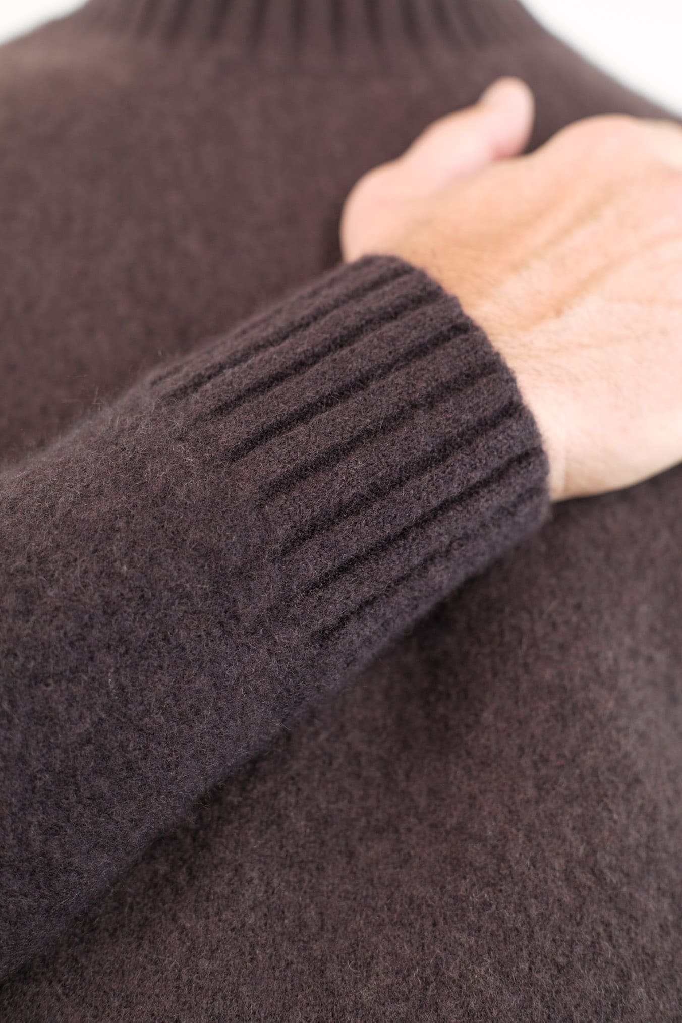 PIACENZA CASHMERE Girocollo Cashmere e Seta Testa Moro