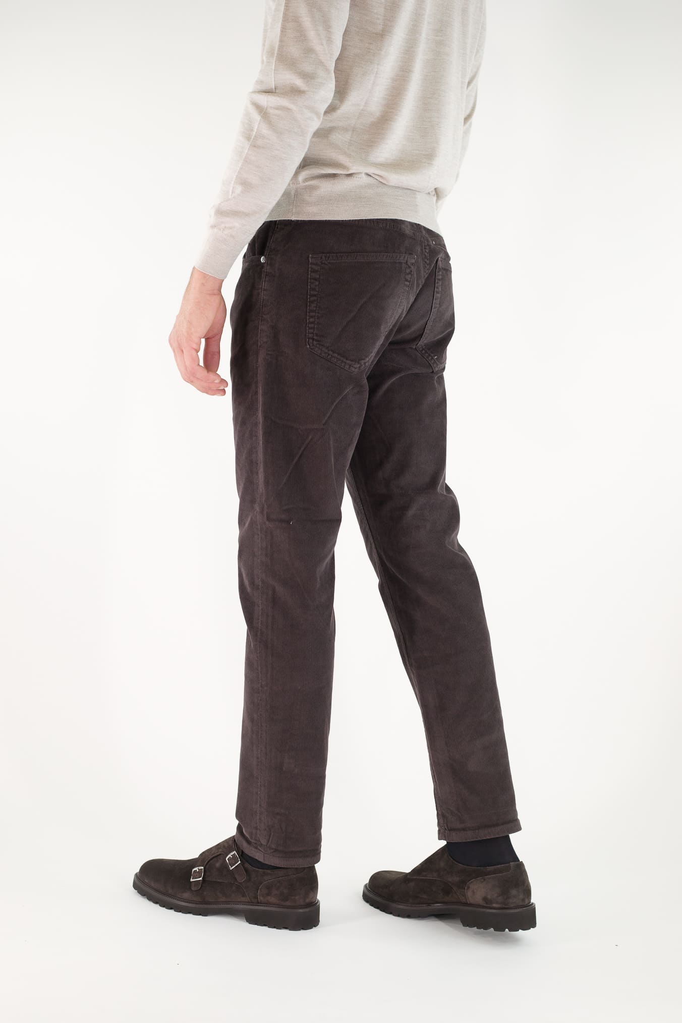 PT Pantaloni Velluto "Reggae" 5 Tasche Testa Moro