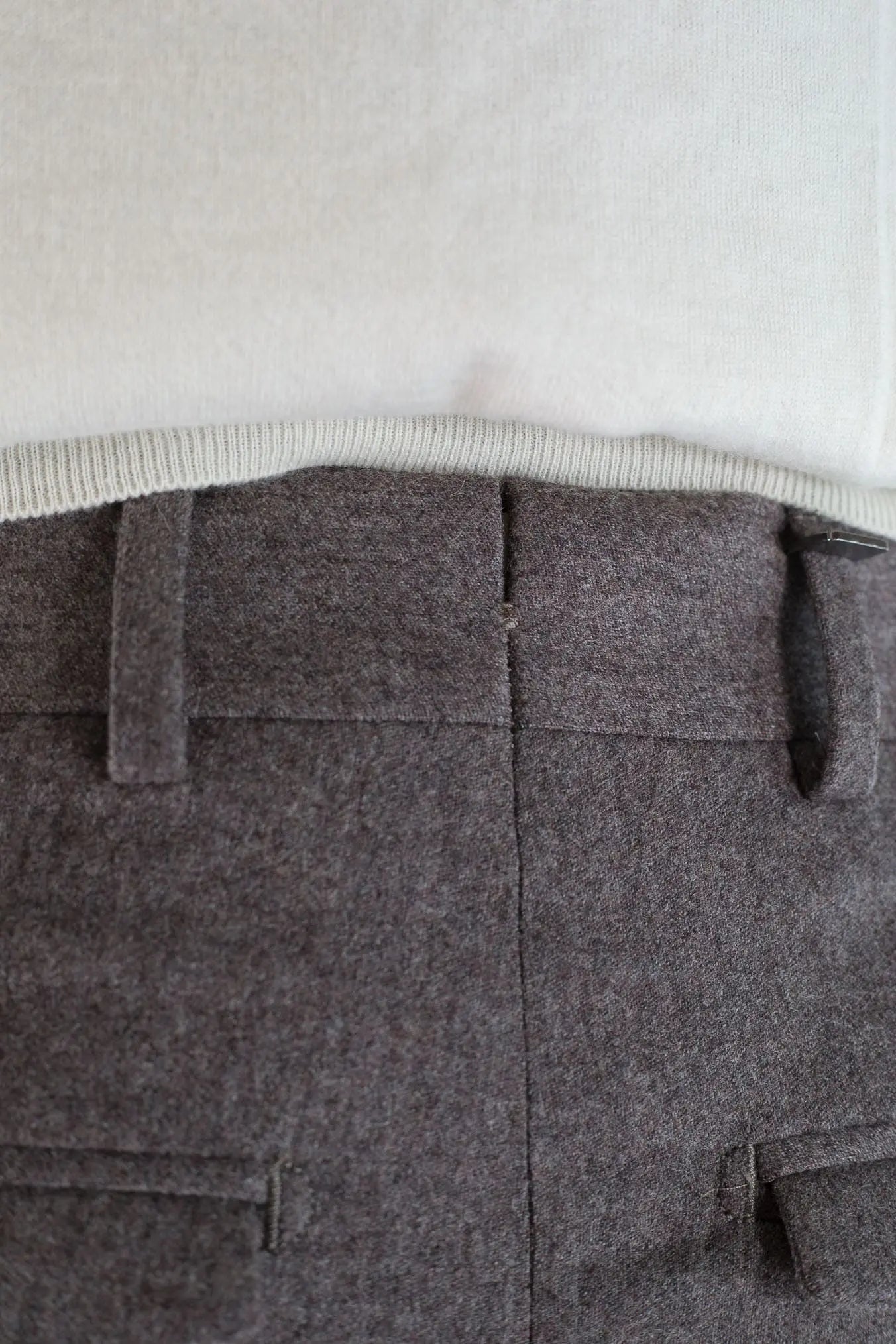 PT Pantaloni "Edge Rebel" Lana Cashmere Tortora