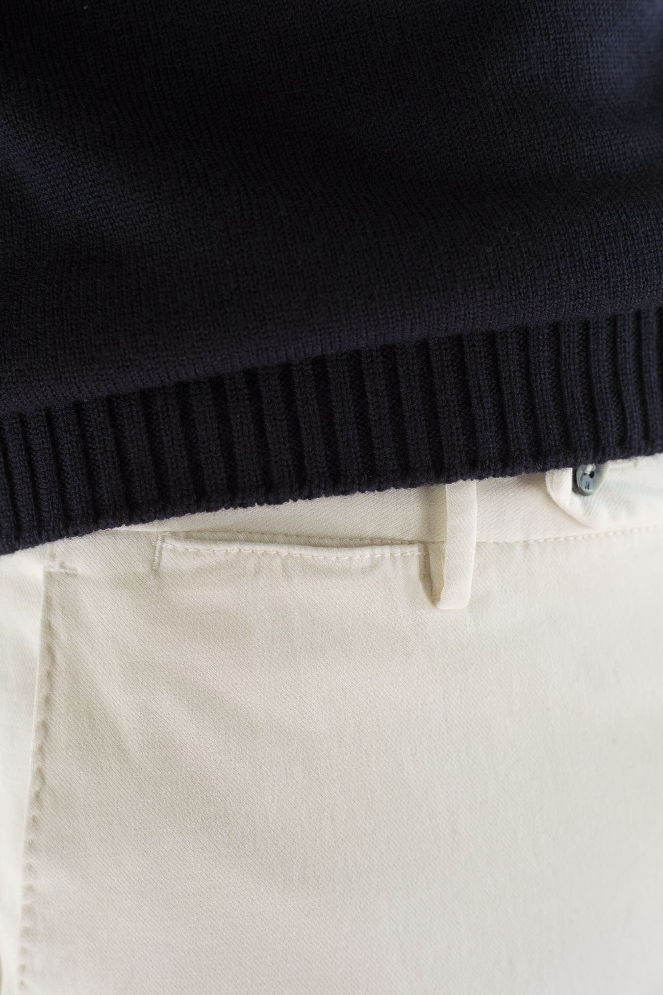 PT Pantaloni Cotone Cashmere Bianco Panna