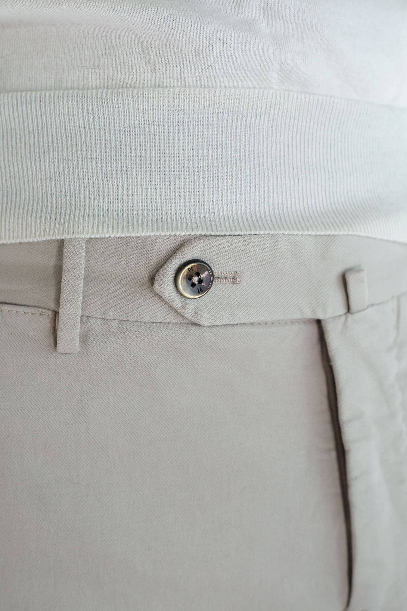 PT Pantaloni Cotone Cashmere Beige Chiaro