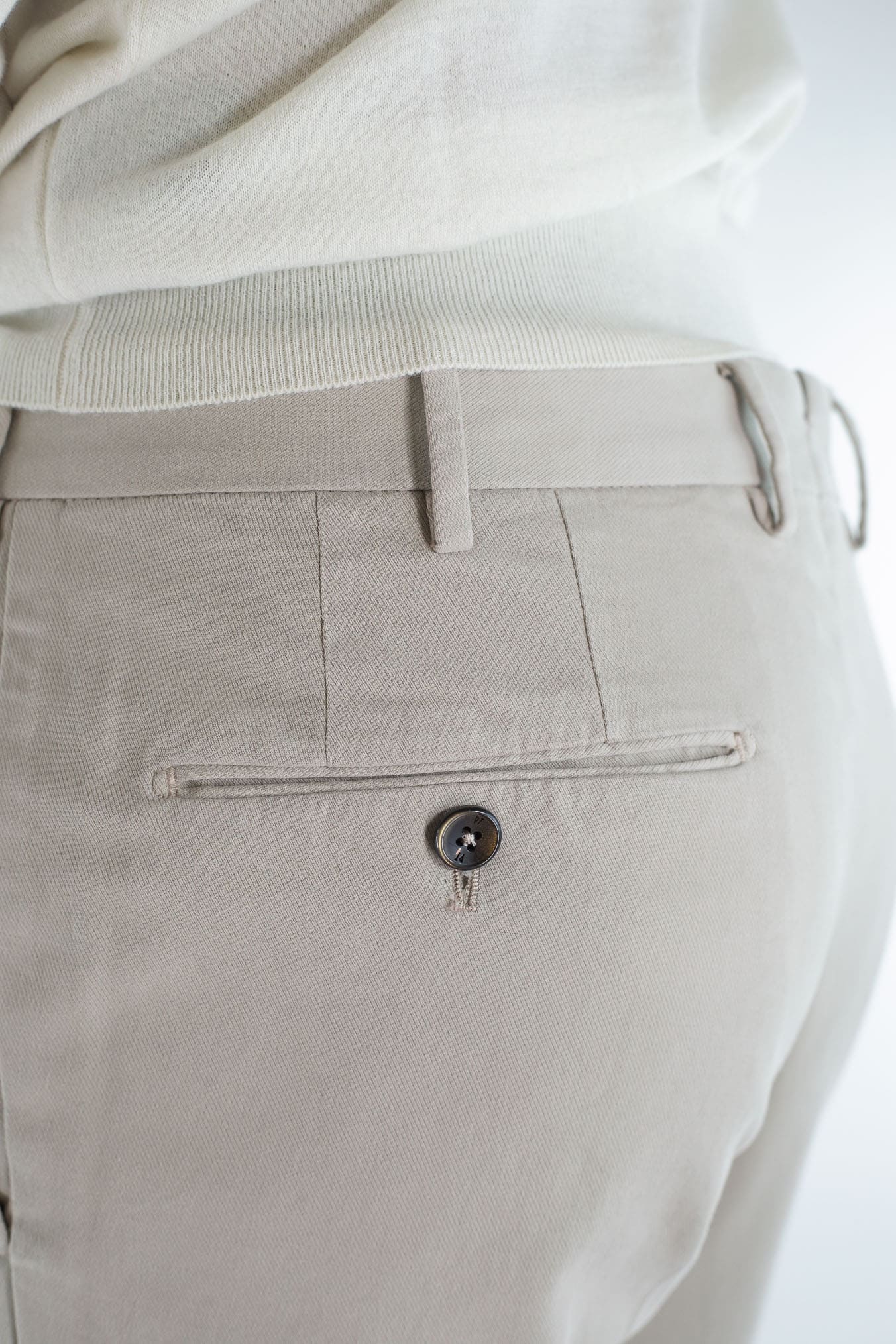 PT Pantaloni Cotone Cashmere Beige Chiaro