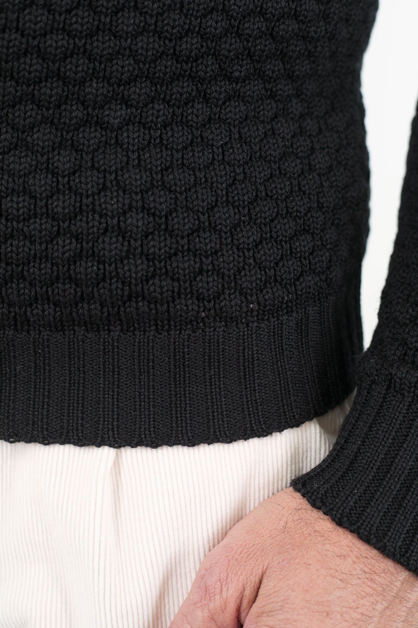 RAKKI' Dolcevita "Hubbel" Nido D'Ape Merinos Nero