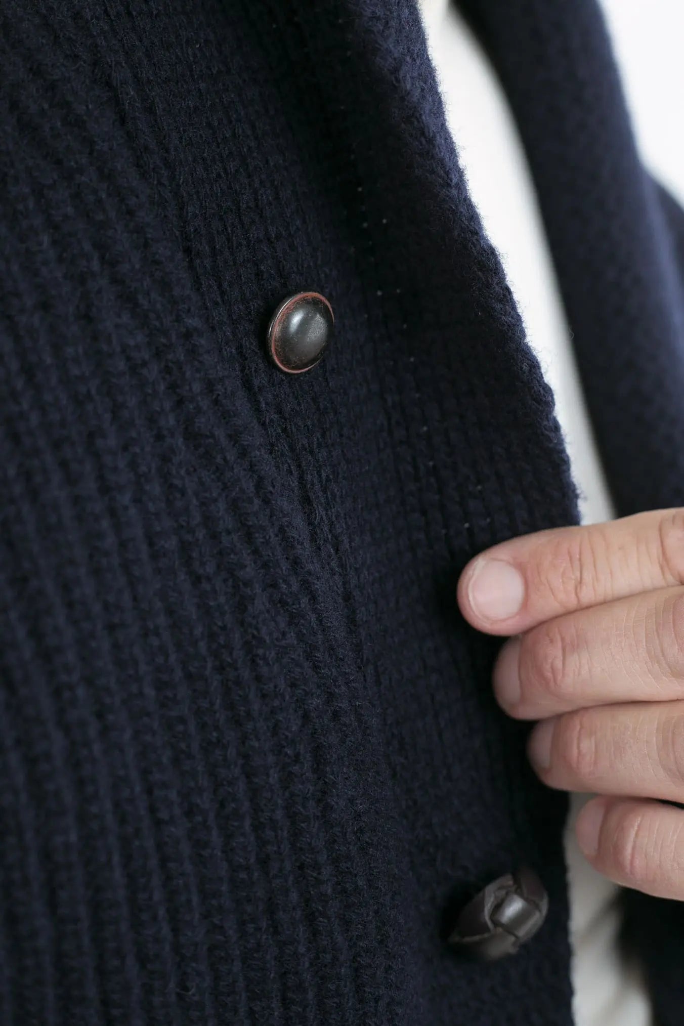 RAKKI' Cardigan mod.Renegade Steve McQueen '68 Blu Notte