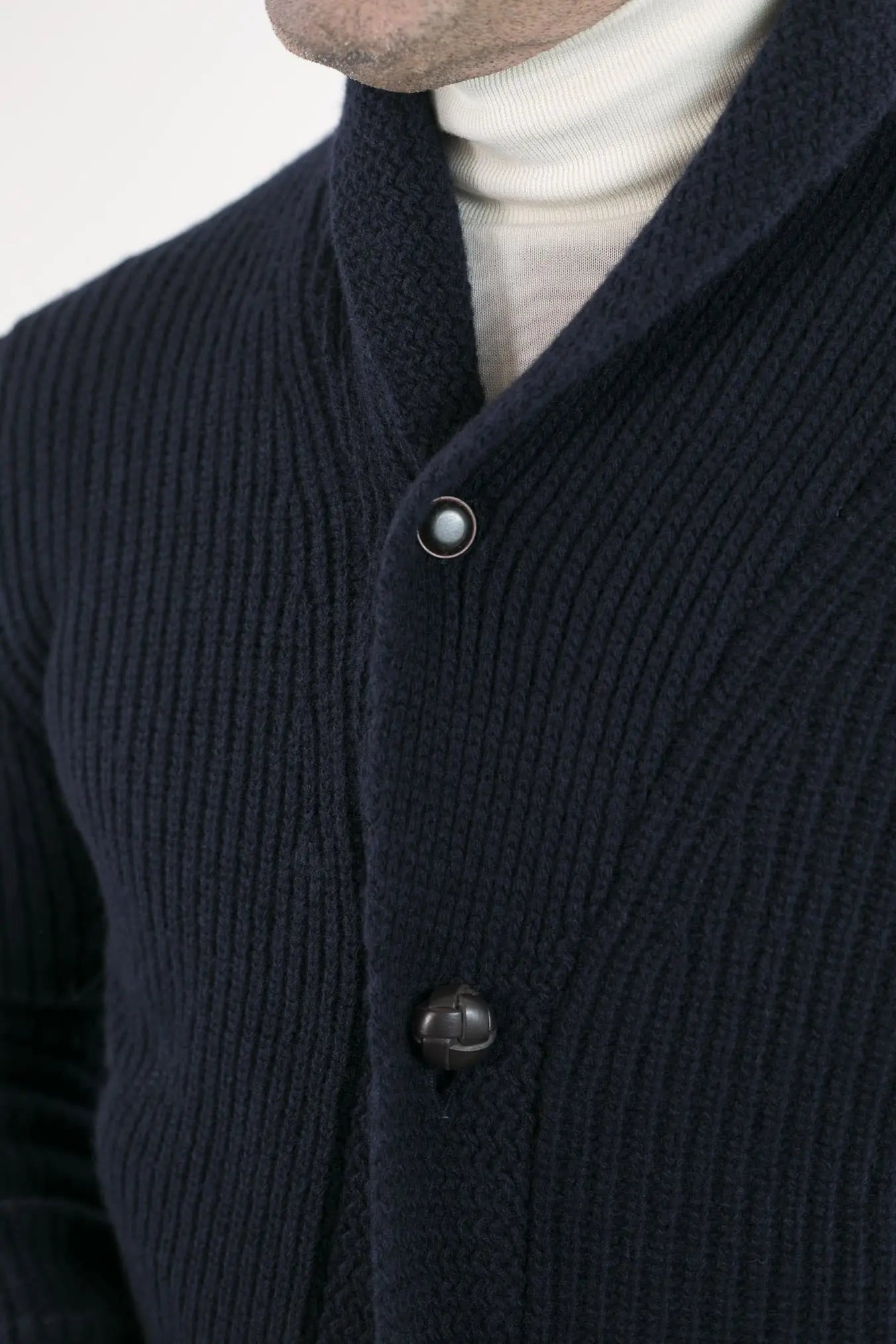RAKKI' Cardigan mod.Renegade Steve McQueen '68 Blu Notte