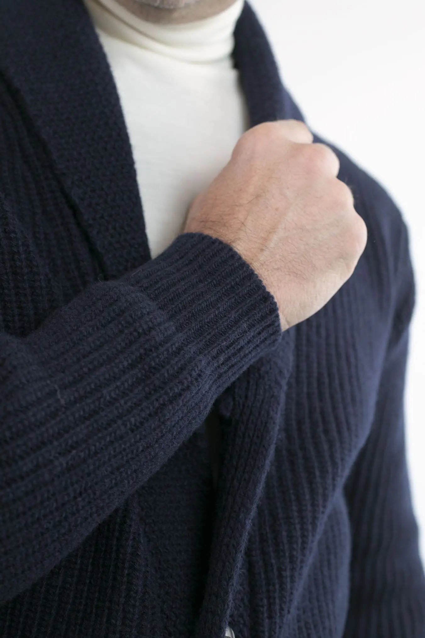 RAKKI' Cardigan mod.Renegade Steve McQueen '68 Blu Notte