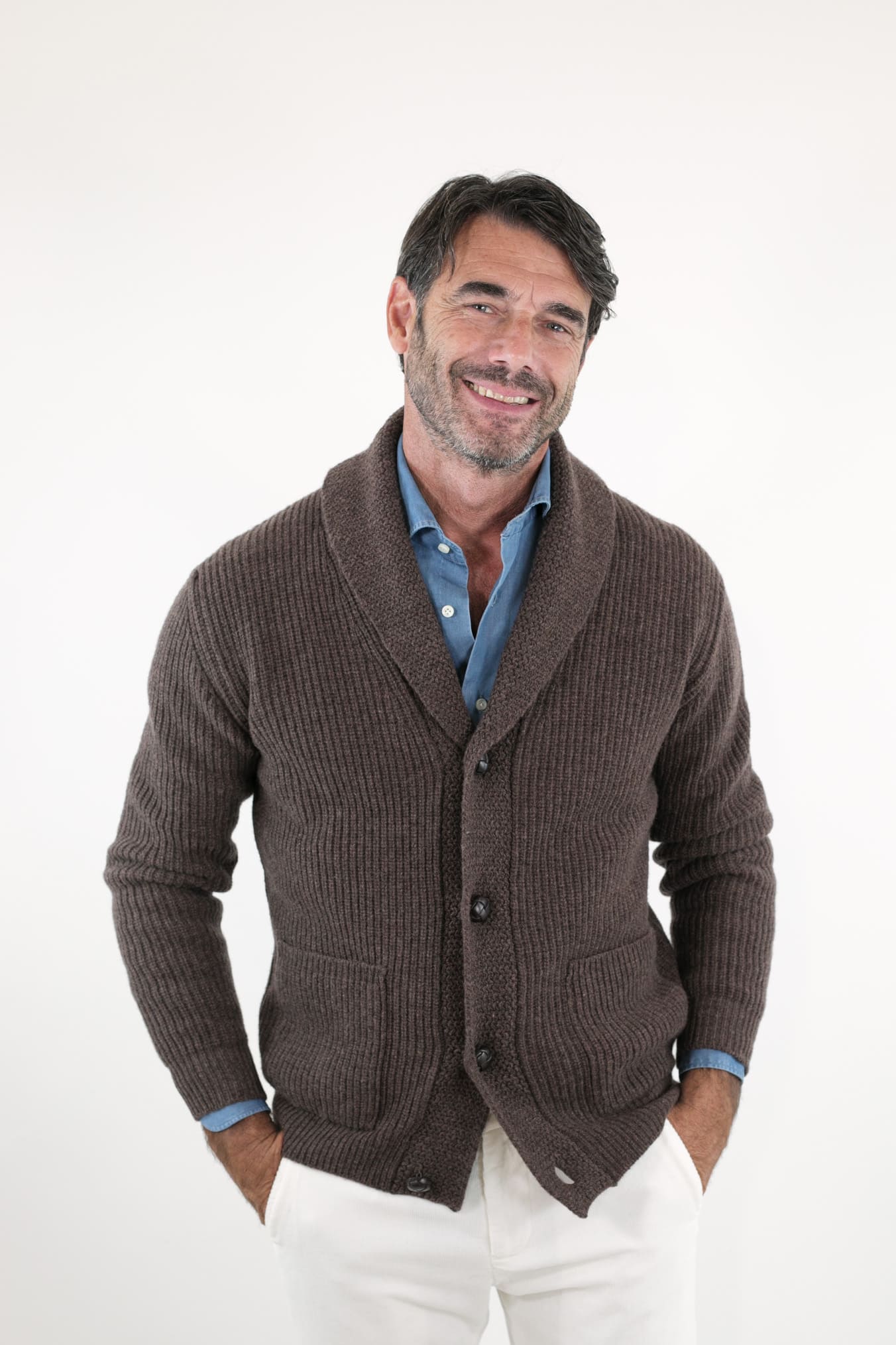RAKKI' Cardigan "Renegade" Steve McQueen '68 Cioccolato