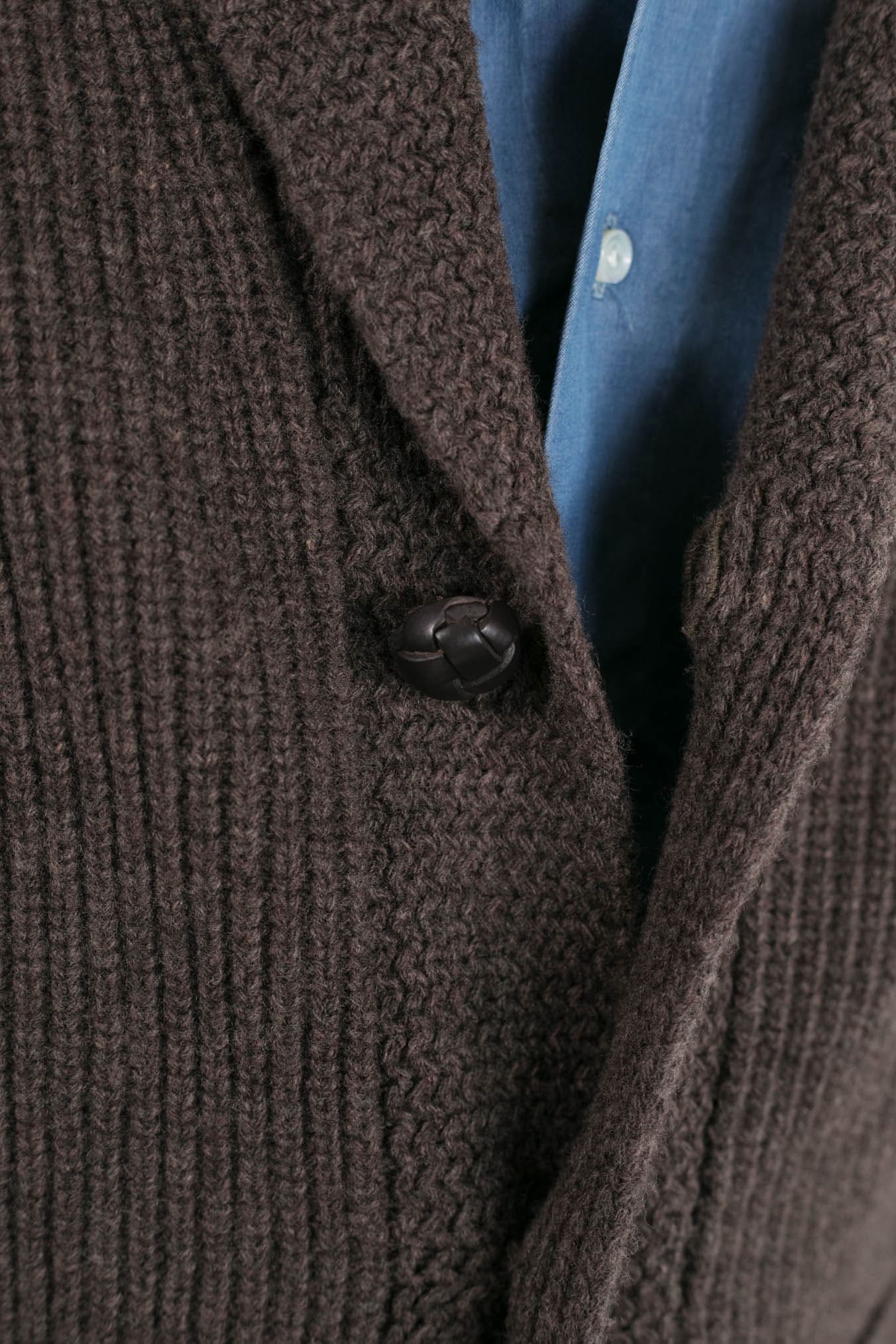 RAKKI' Cardigan "Renegade" Steve McQueen '68 Cioccolato