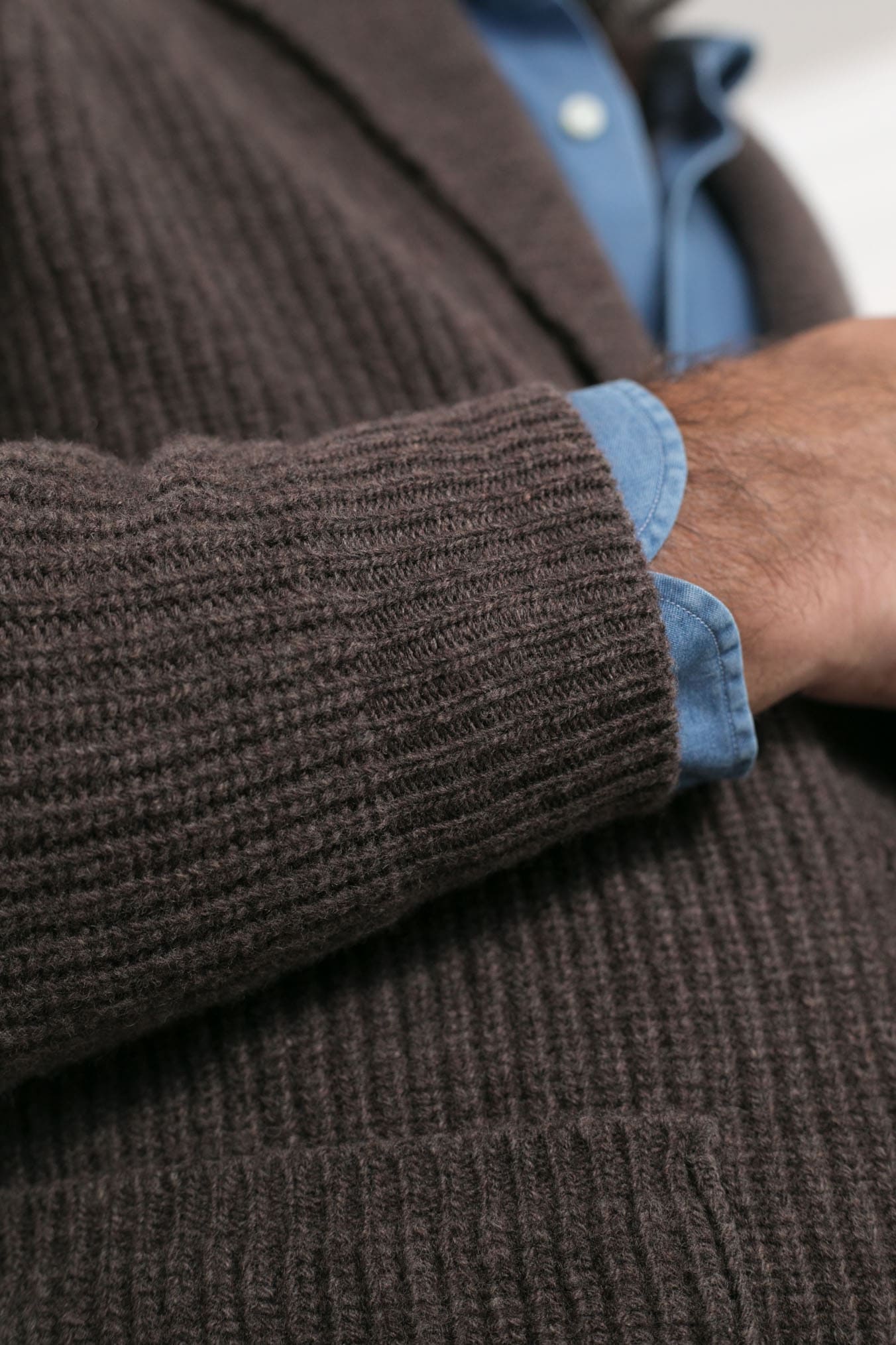 RAKKI' Cardigan "Renegade" Steve McQueen '68 Cioccolato