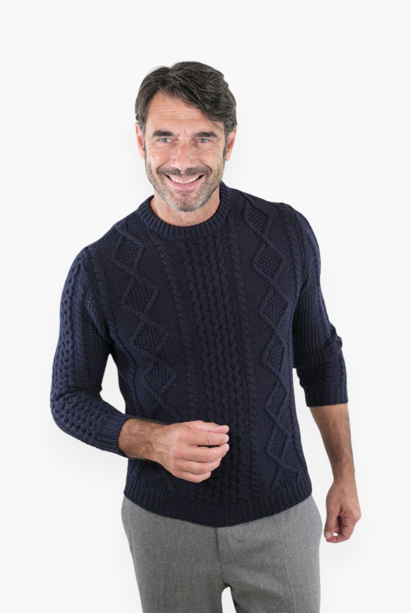 RAKKI' Girocollo "The King of Cool" Blu Notte