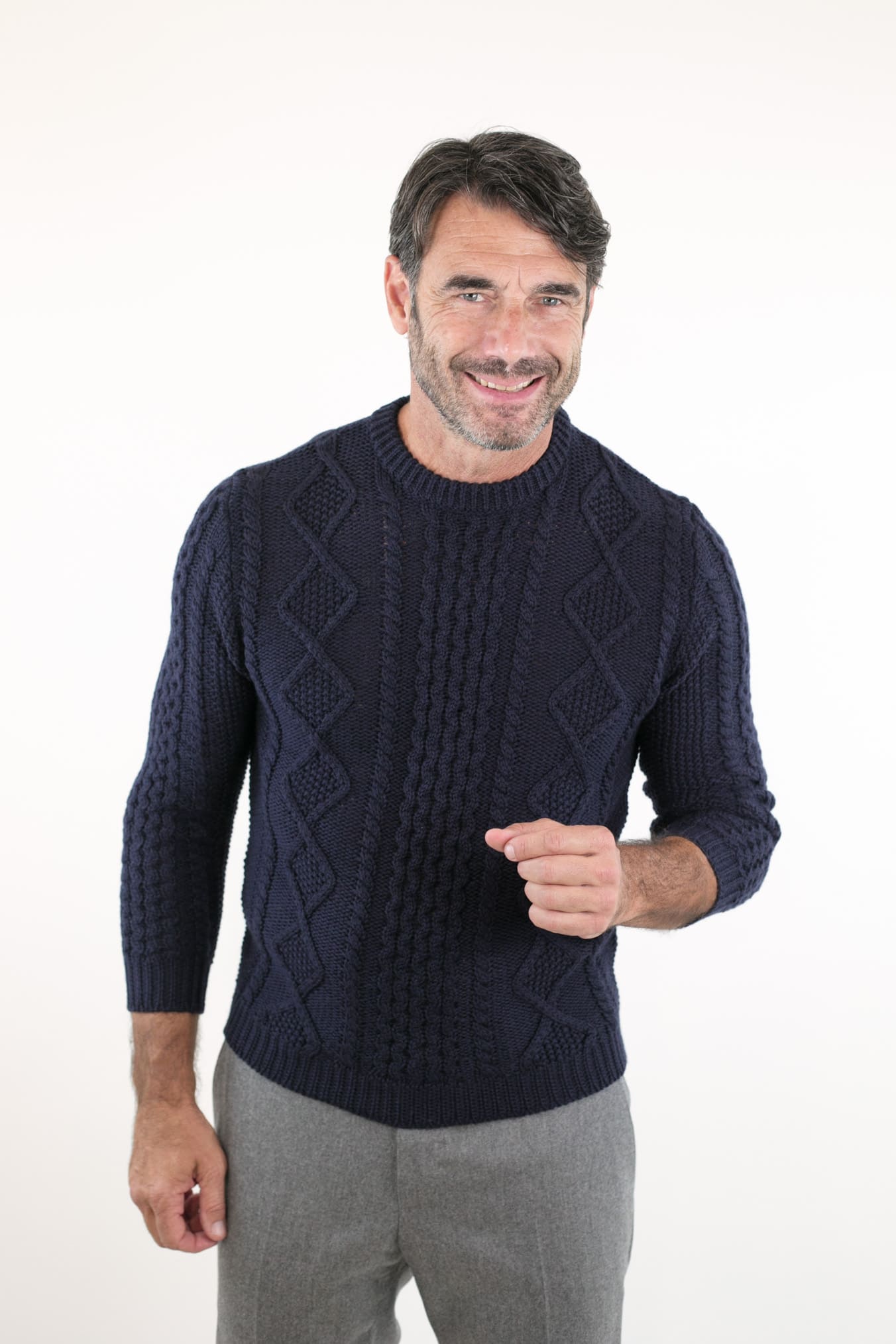 RAKKI' Girocollo "The King of Cool" Blu Notte