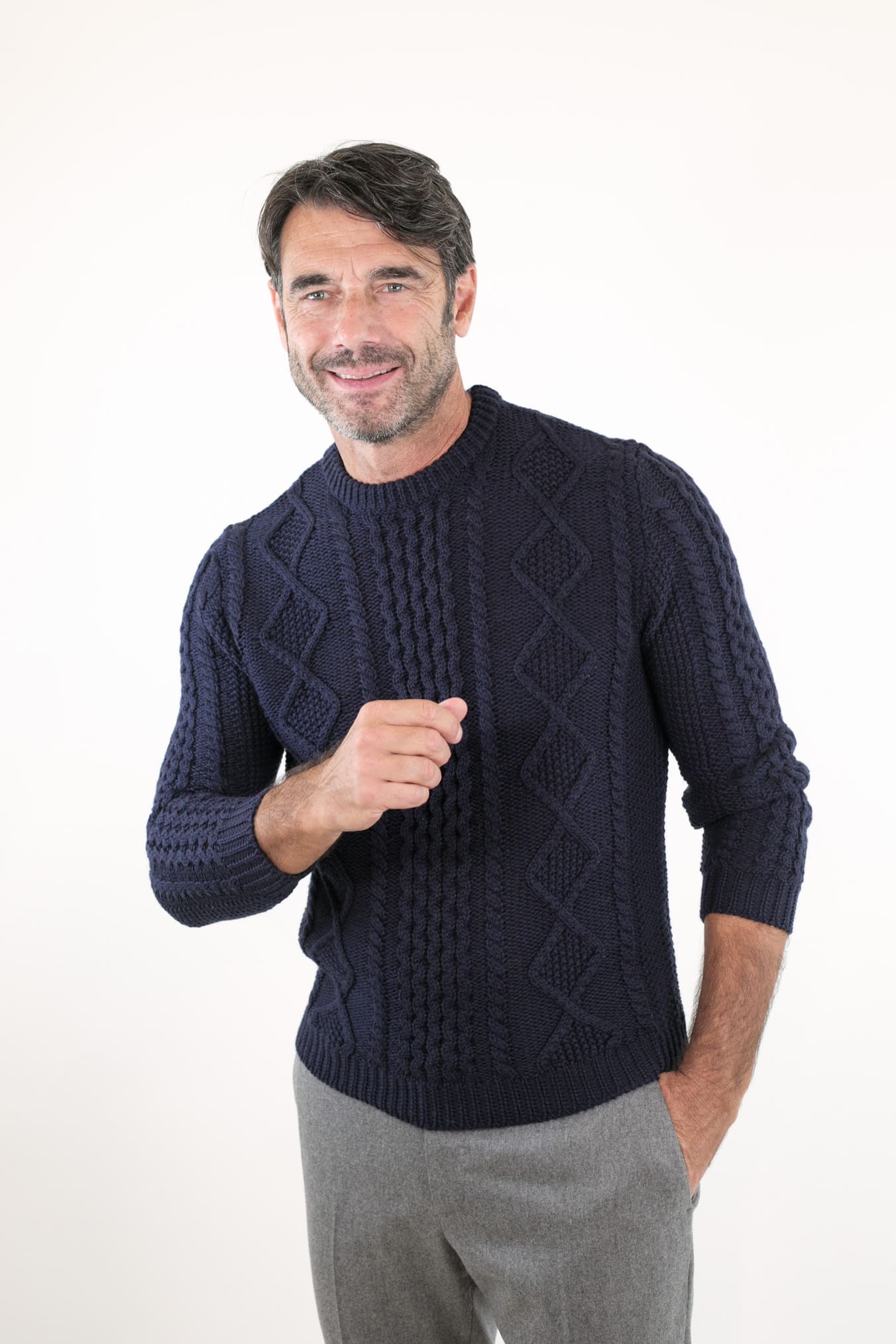 RAKKI' Girocollo "The King of Cool" Blu Notte