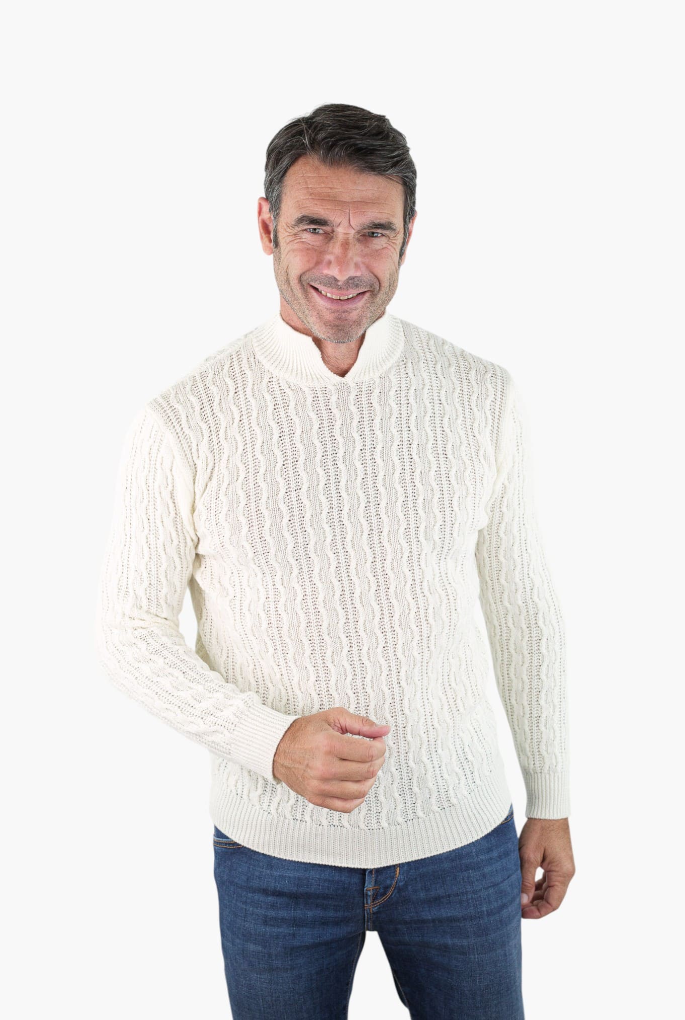 RAKKI' Maglia “The King of Rock” Bianco Lana