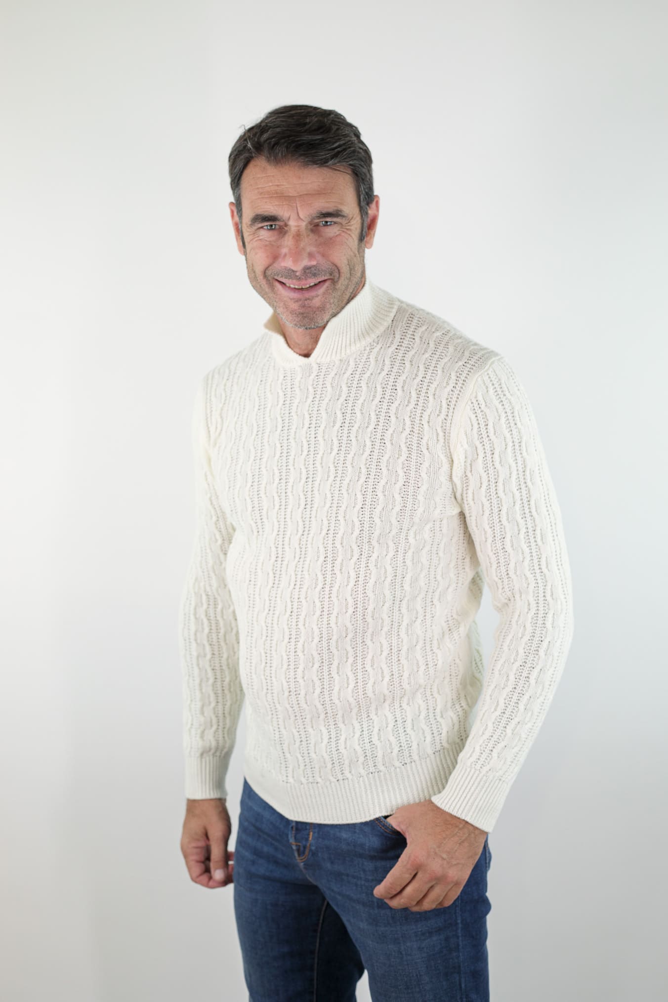 RAKKI' Maglia “The King of Rock” Bianco Lana