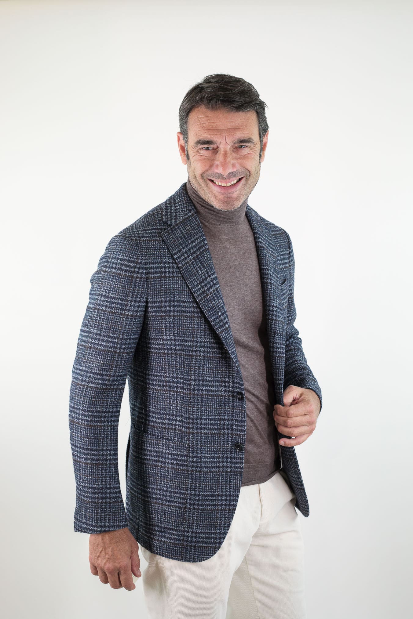 SARTORIO Giacca Galles Sartorio Blu Riga Marrone