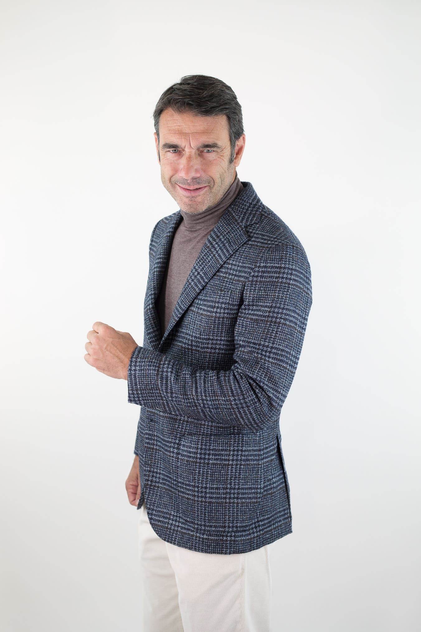 SARTORIO Giacca Galles Sartorio Blu Riga Marrone