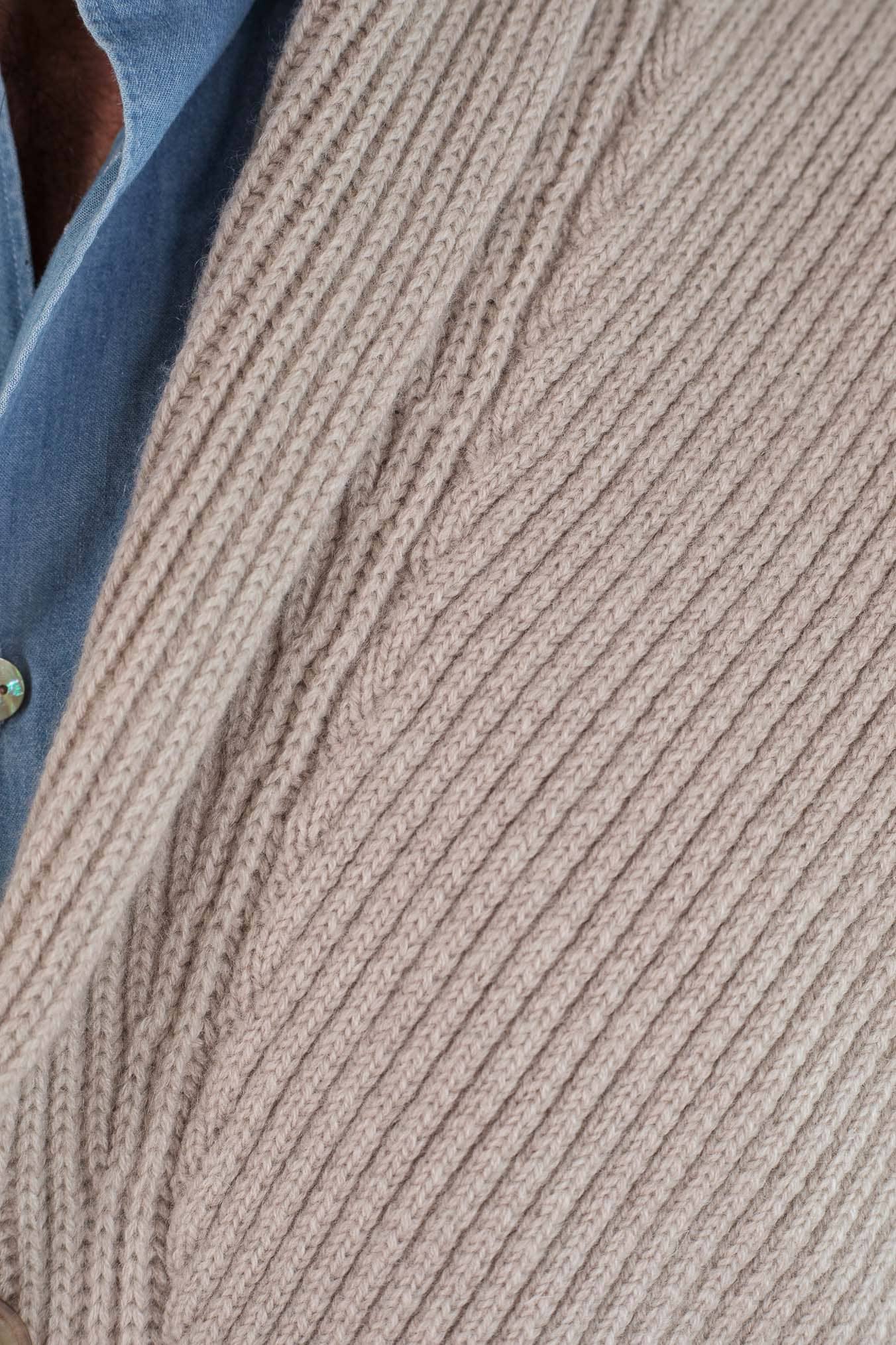 SVEVO PARMA Cardigan Sciallato Cashmere Beige