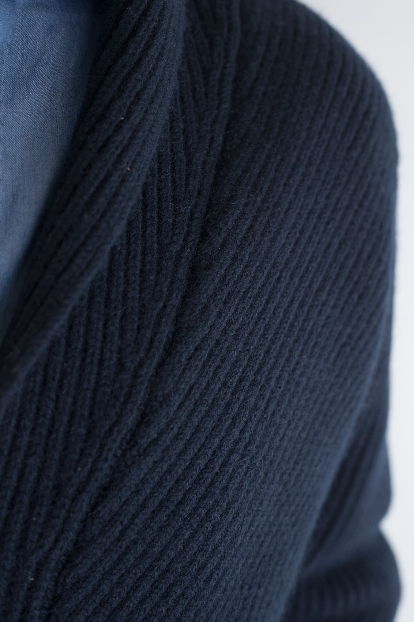 SVEVO PARMA Cardigan Sciallato Cashmere Blu Navy