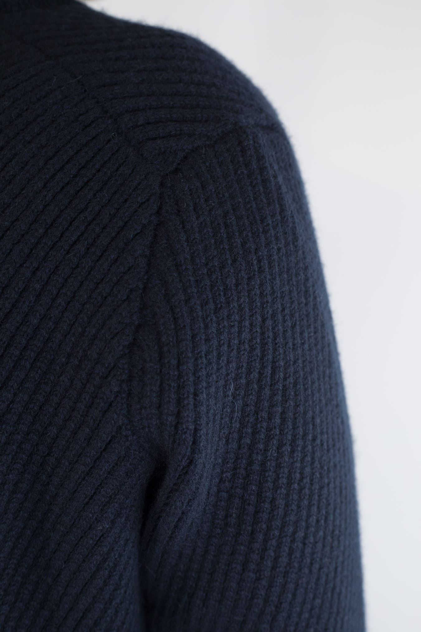 SVEVO PARMA Cardigan Sciallato Cashmere Blu Navy