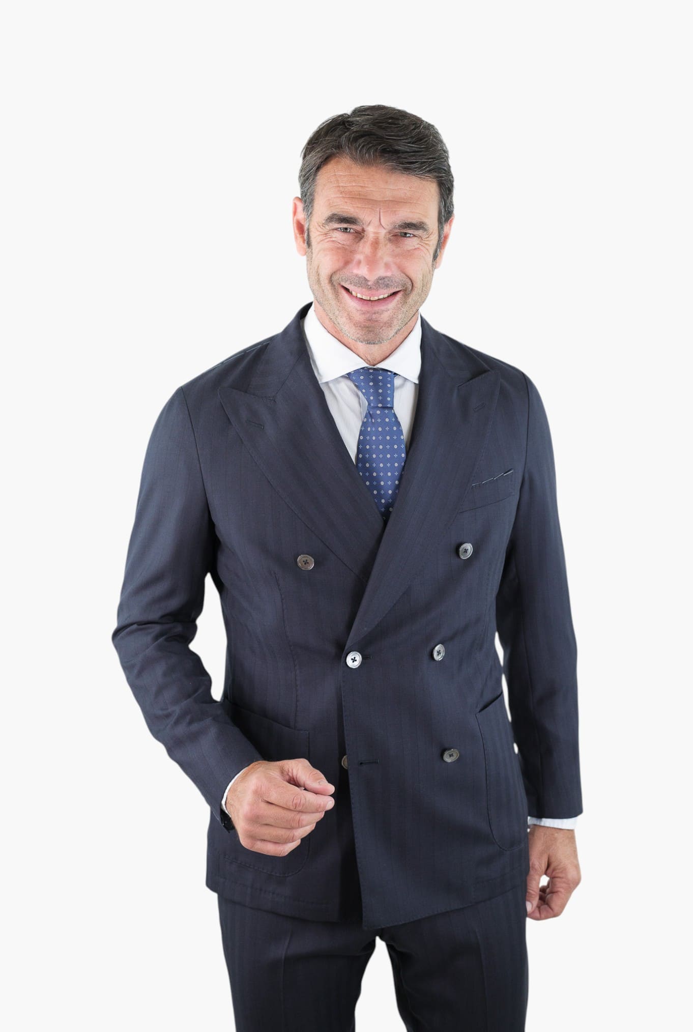 TOMBOLINI Abito Doppiopetto "Zero Gravity" Diagonale Blu