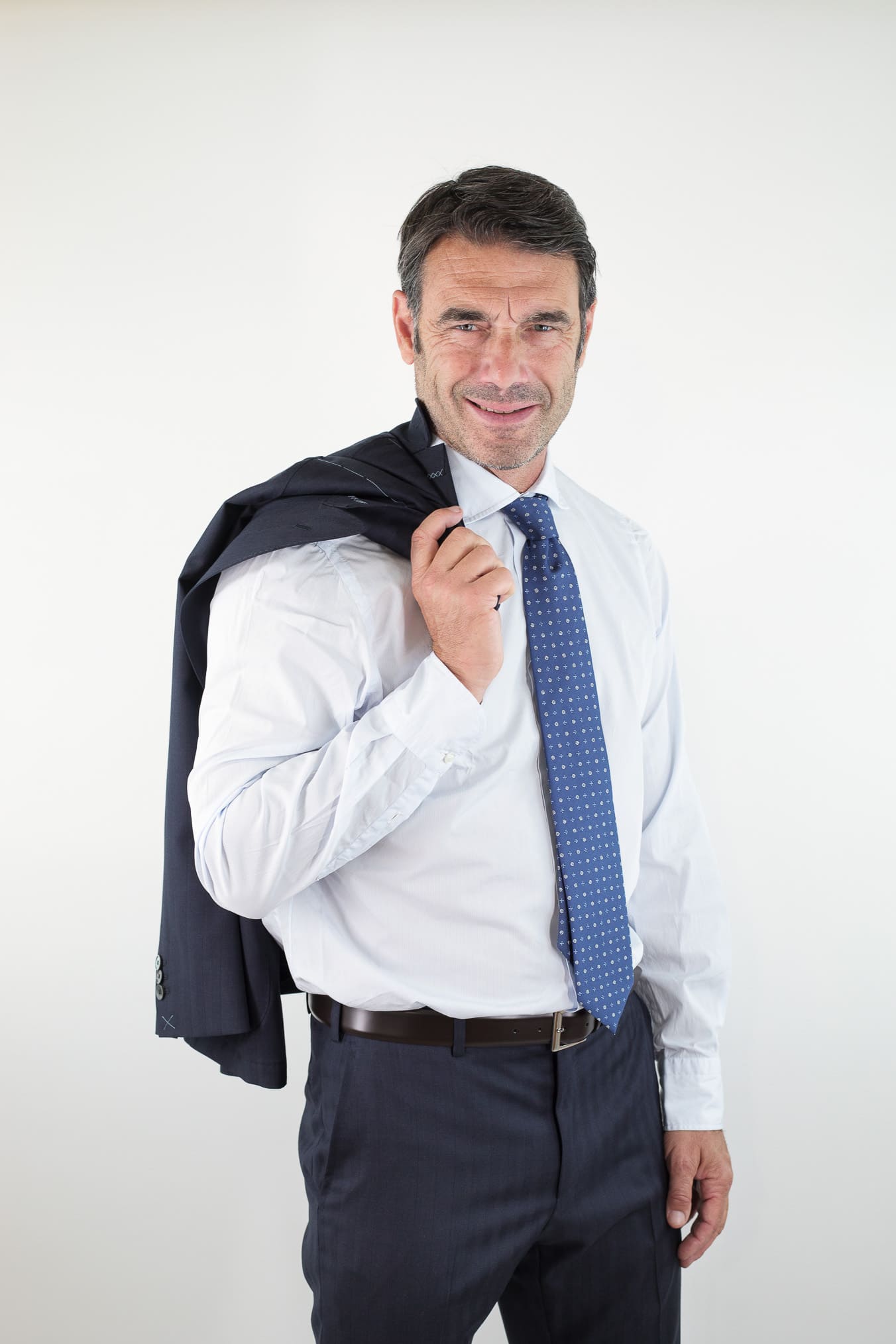 TOMBOLINI Abito Doppiopetto "Zero Gravity" Diagonale Blu