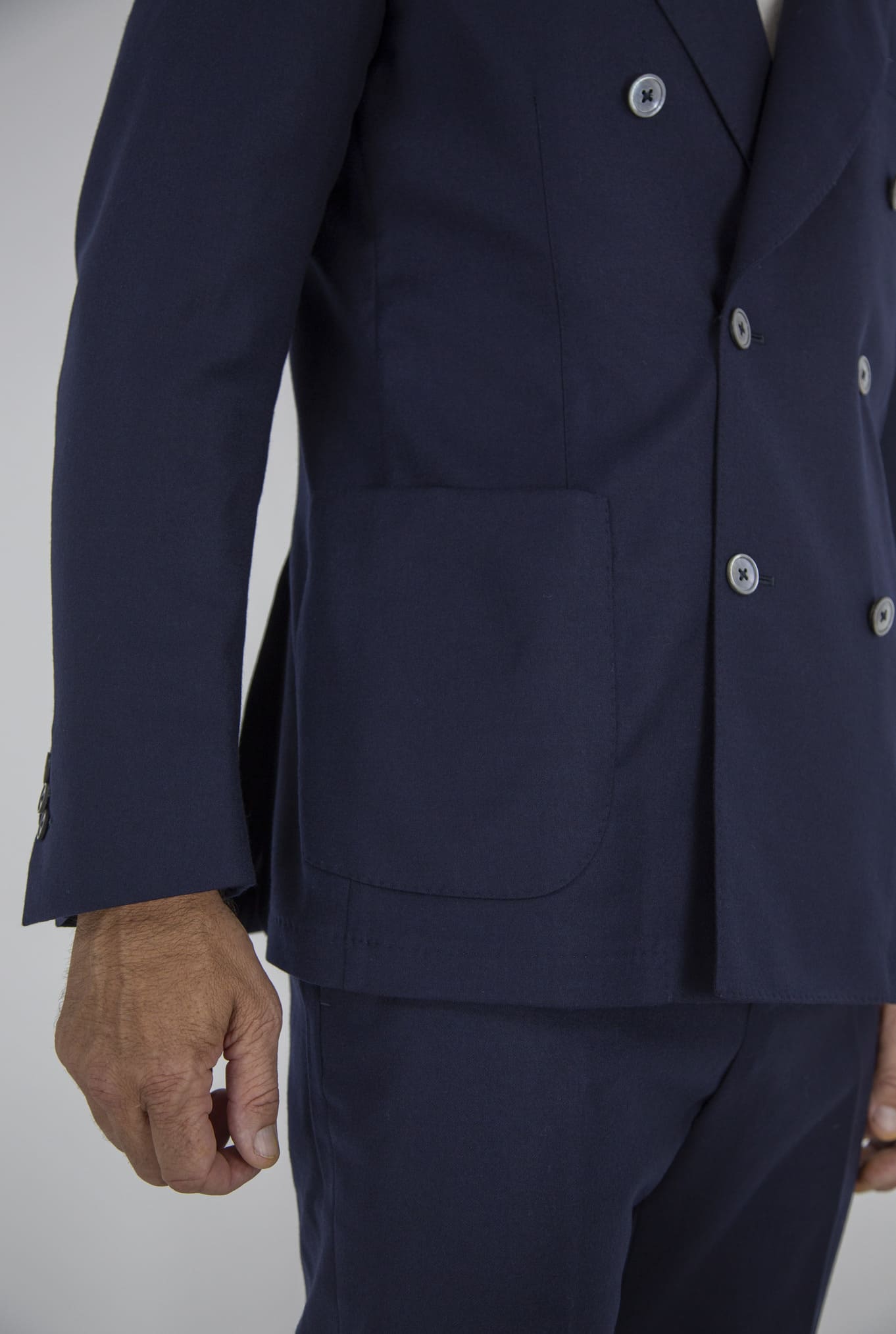 TOMBOLINI Abito Doppiopetto Gessato "Zero Gravity" Blu