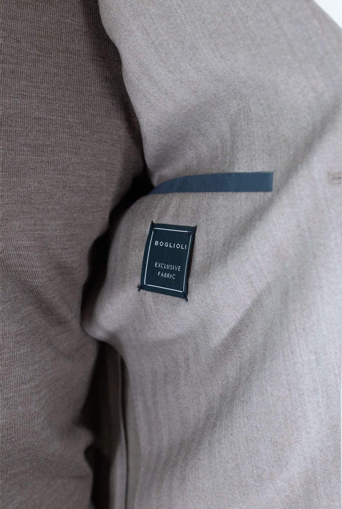 BOGLIOLI Giacca "K-Jacket" Spigata Lana Seta Beige