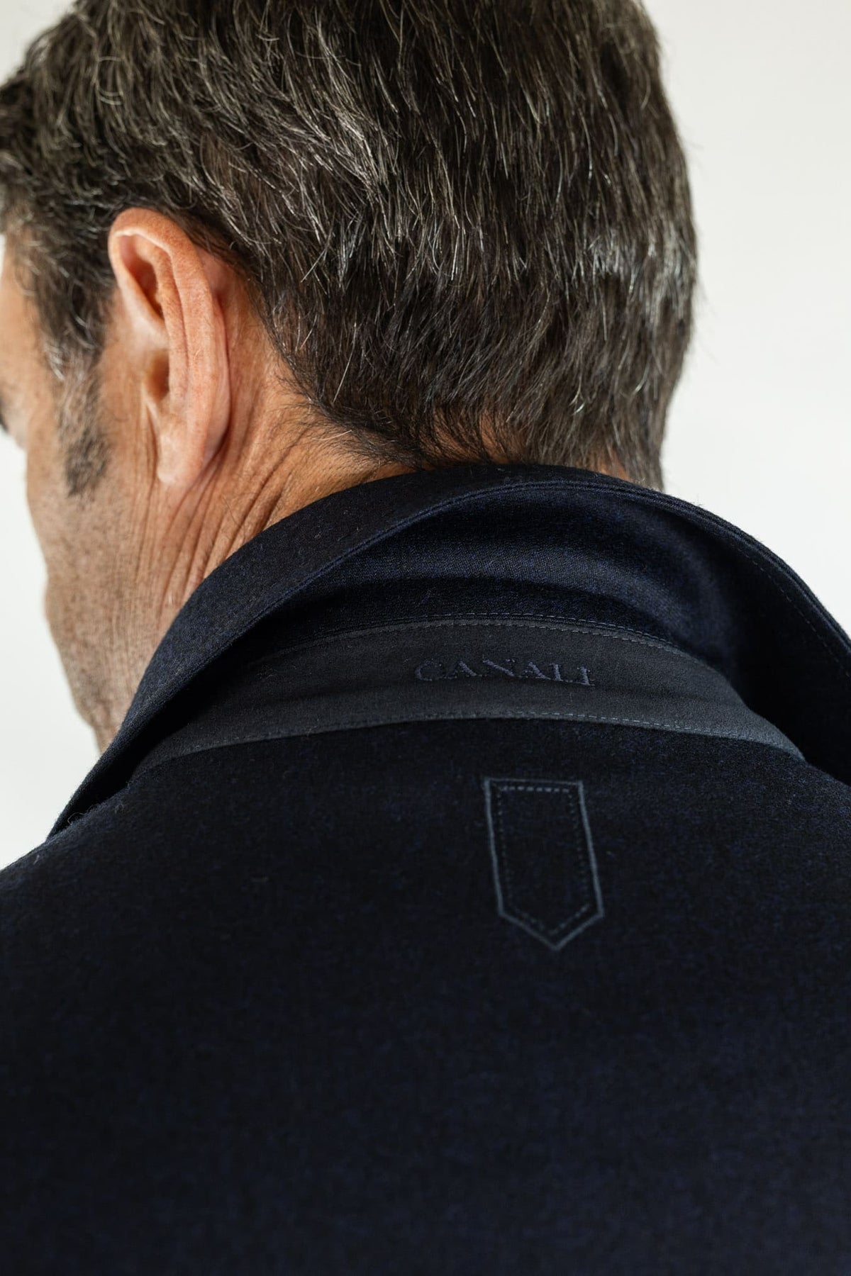 CANALI Field Jacket Impeccabile Lana Blu