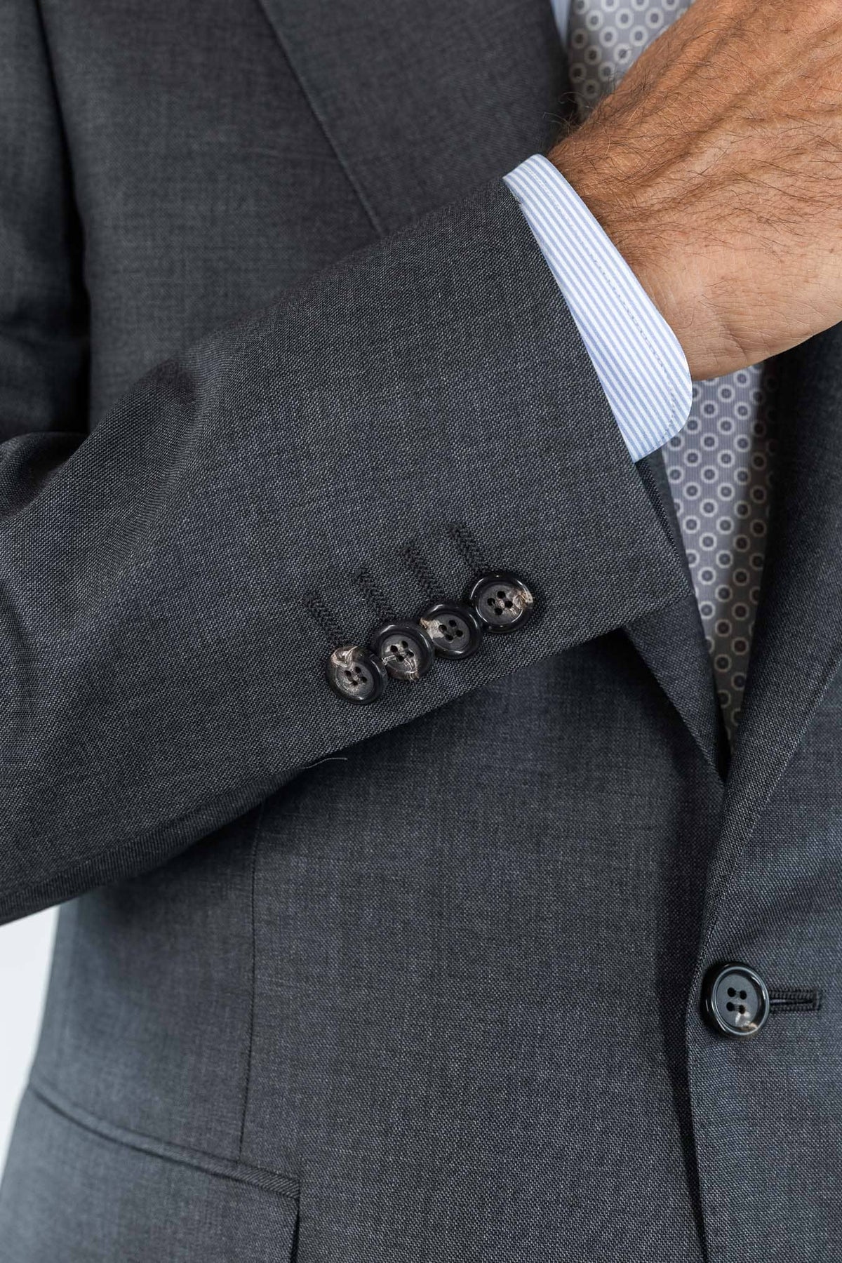 CANALI Abito Lana Super 130's Grigio