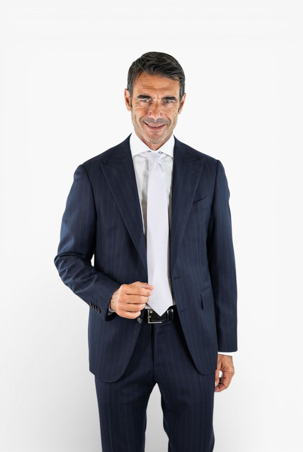 CANALI Abito Gessato Travel Antipiega Blu