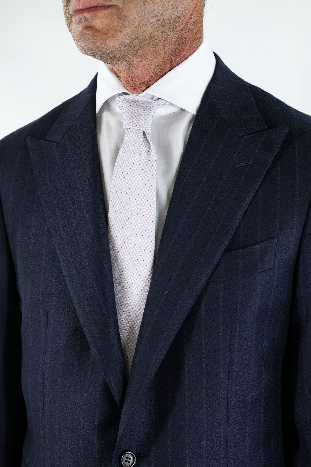 CANALI Abito Gessato Travel Antipiega Blu