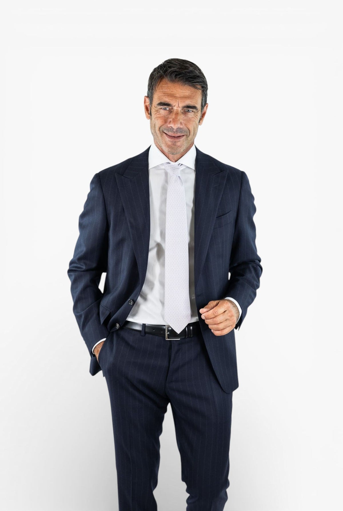 CANALI Abito Gessato Travel Antipiega Blu